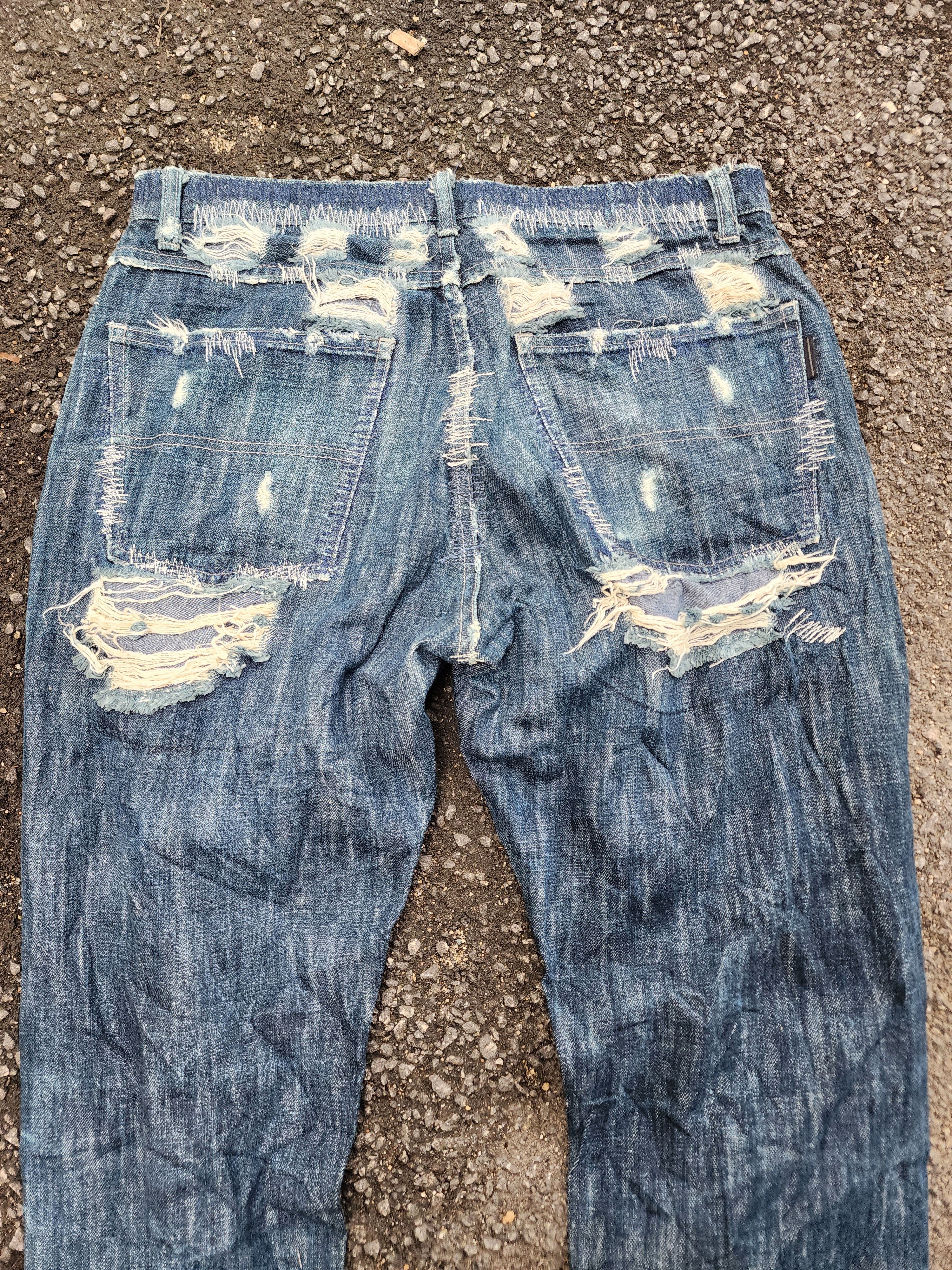 Japanese Brand × Vintage 💥LASTDROP ! Xescape Rare Design Sashiko Jeans Size US 31 - 13 Thumbnail