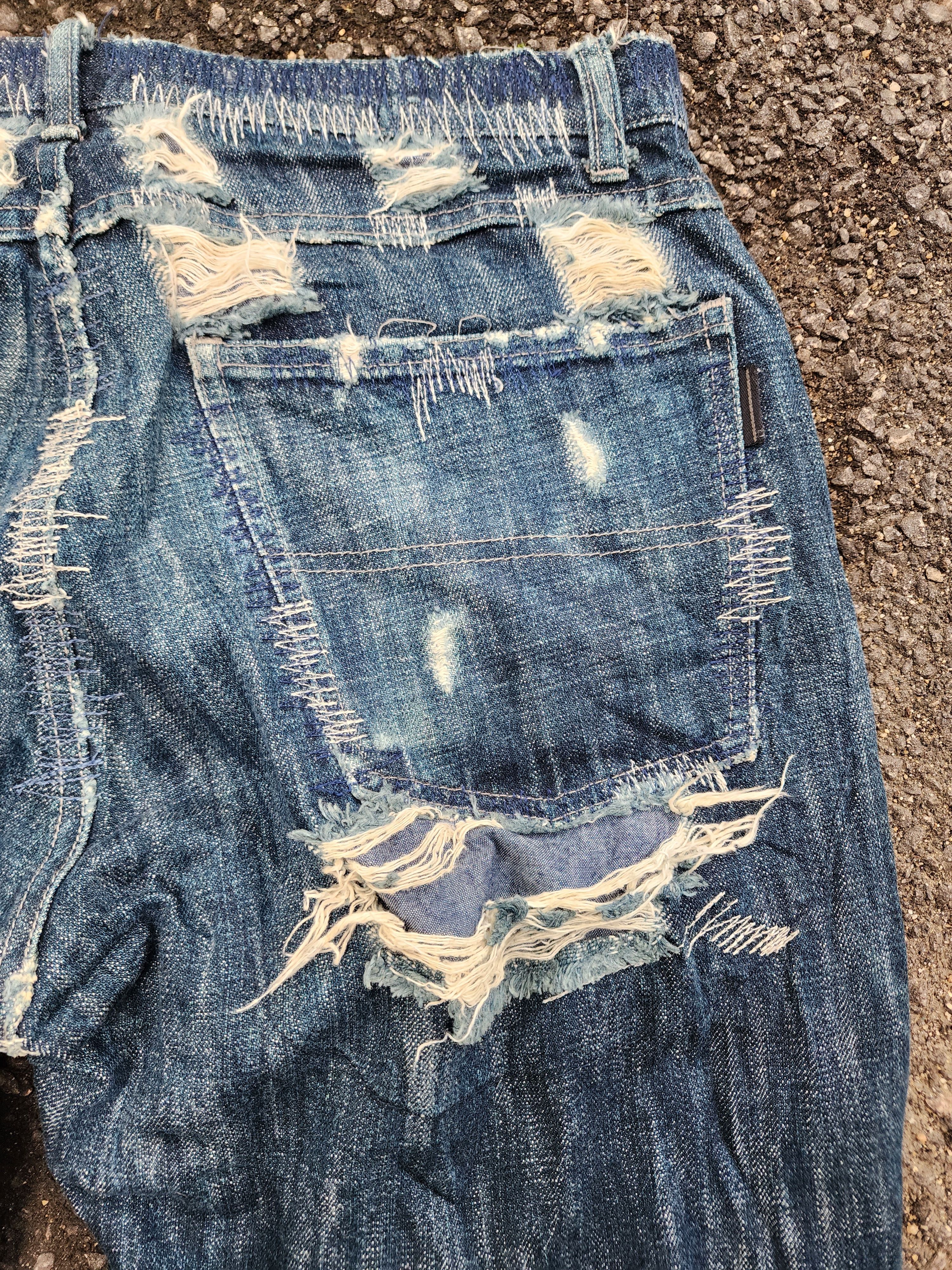 💥LASTDROP ! Xescape Rare Design Sashiko Jeans
