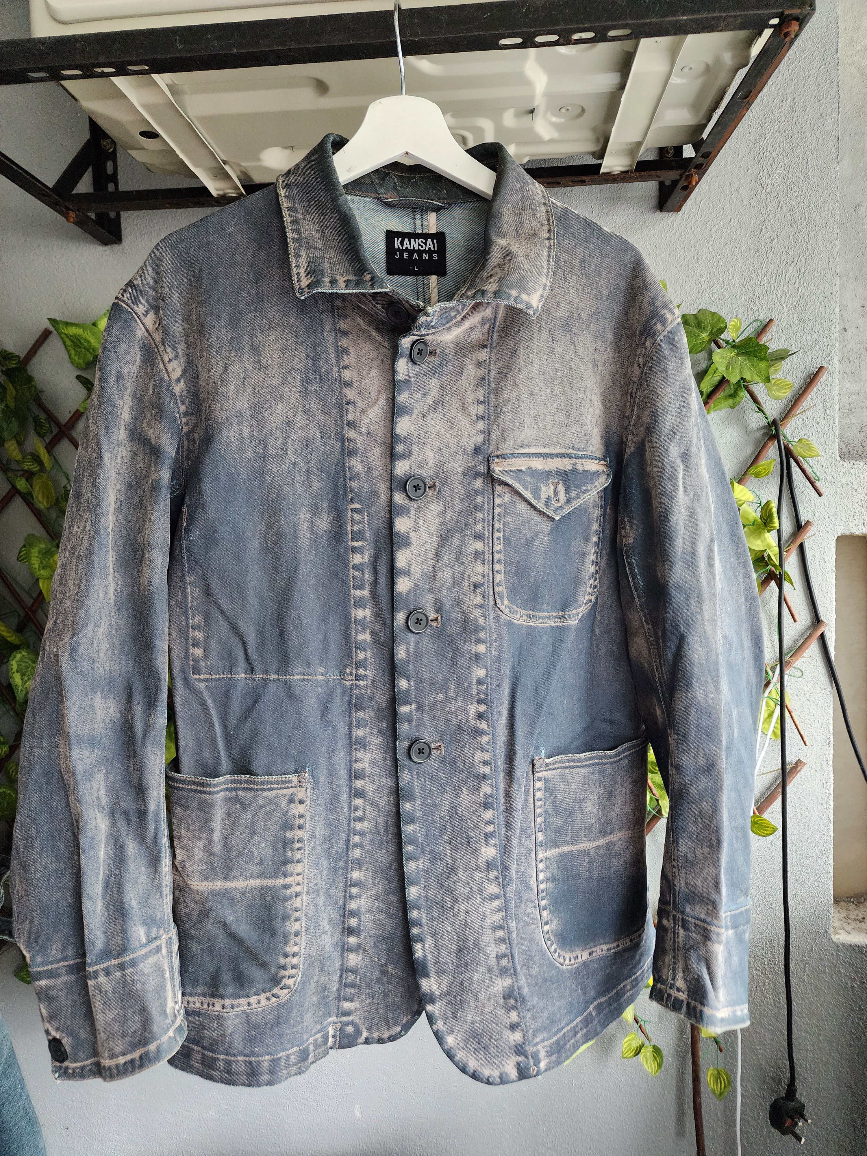 Vintage Kansai Jeans CHORE Jacket Kanye Style | Grailed