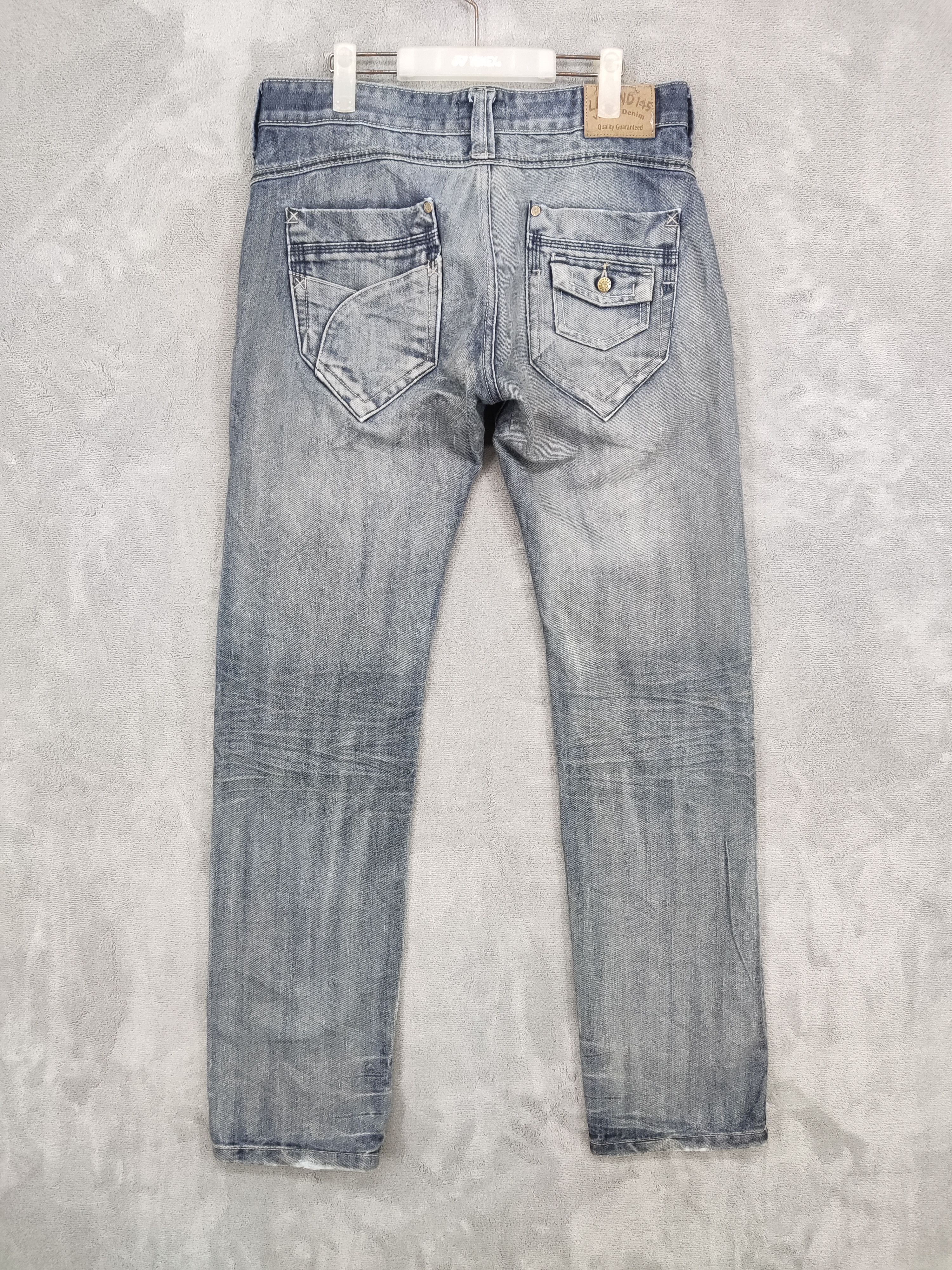 Japanese Brand Legend 145 Distressed Denim Jeans Size US 32 / EU 48 - 2 Thumbnail