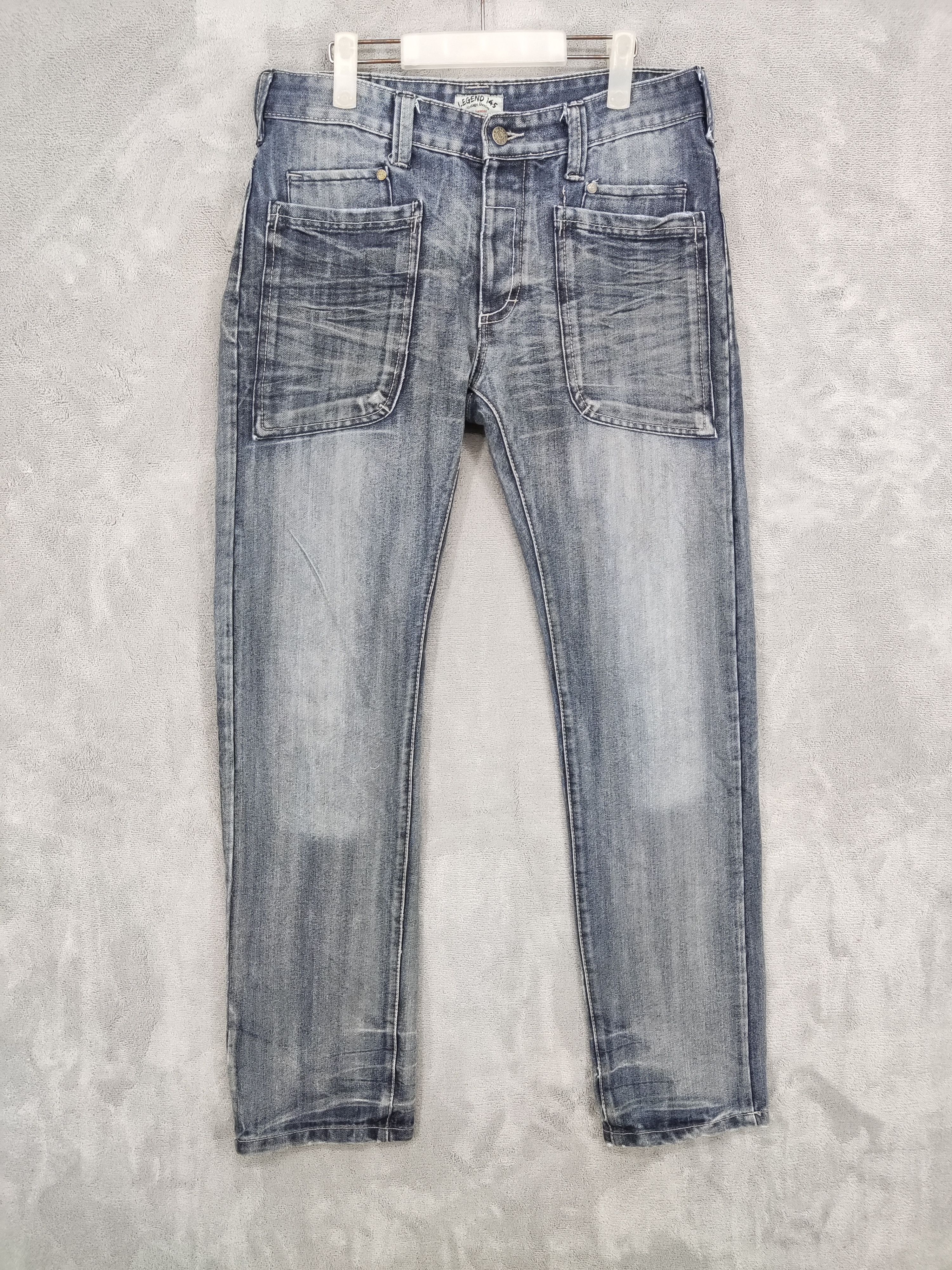 Japanese Brand Legend 145 Distressed Denim Jeans Size US 32 / EU 48 - 1 Thumbnail