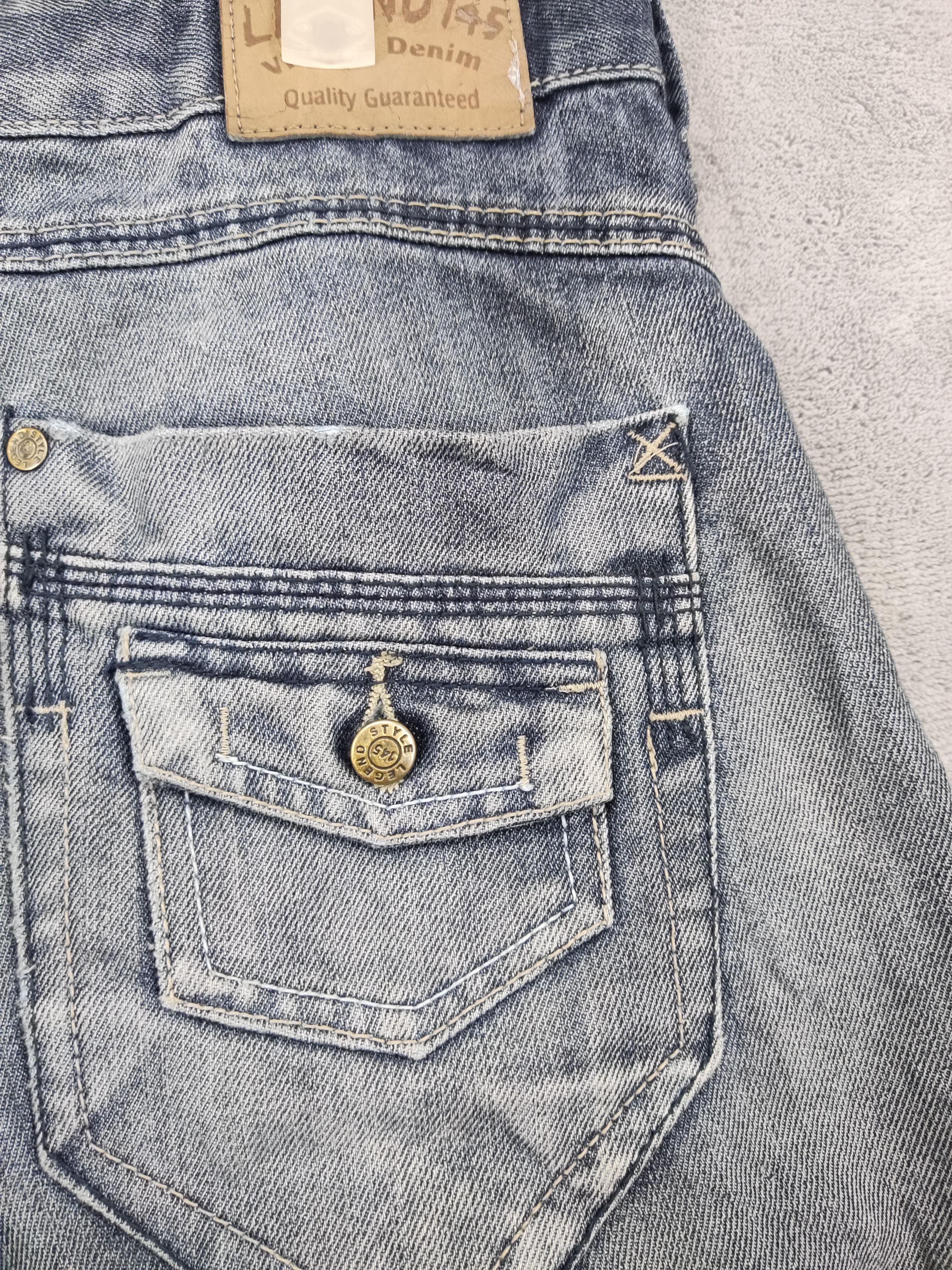 Japanese Brand Legend 145 Distressed Denim Jeans Size US 32 / EU 48 - 12 Thumbnail