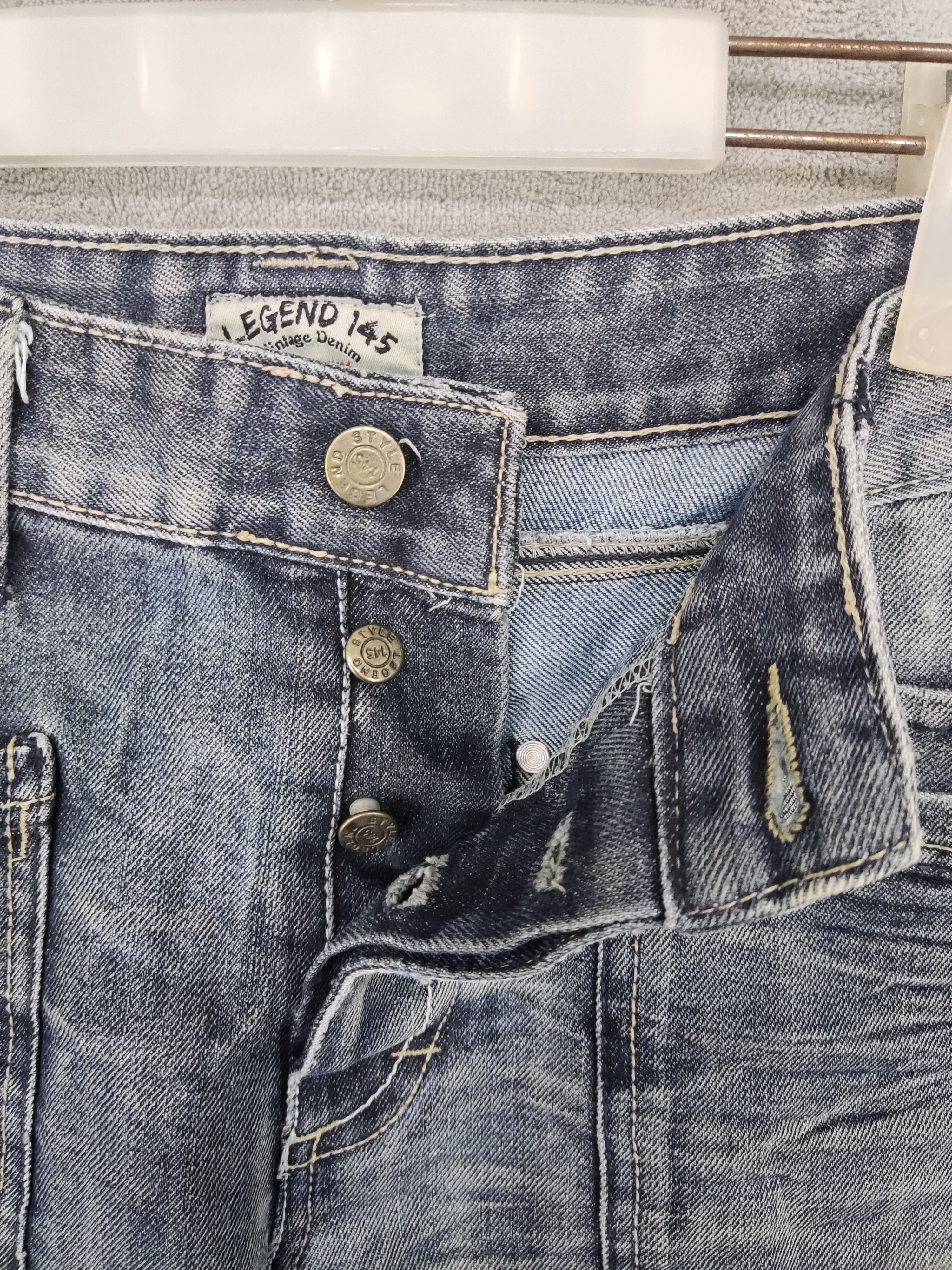 Japanese Brand Legend 145 Distressed Denim Jeans Size US 32 / EU 48 - 8 Thumbnail