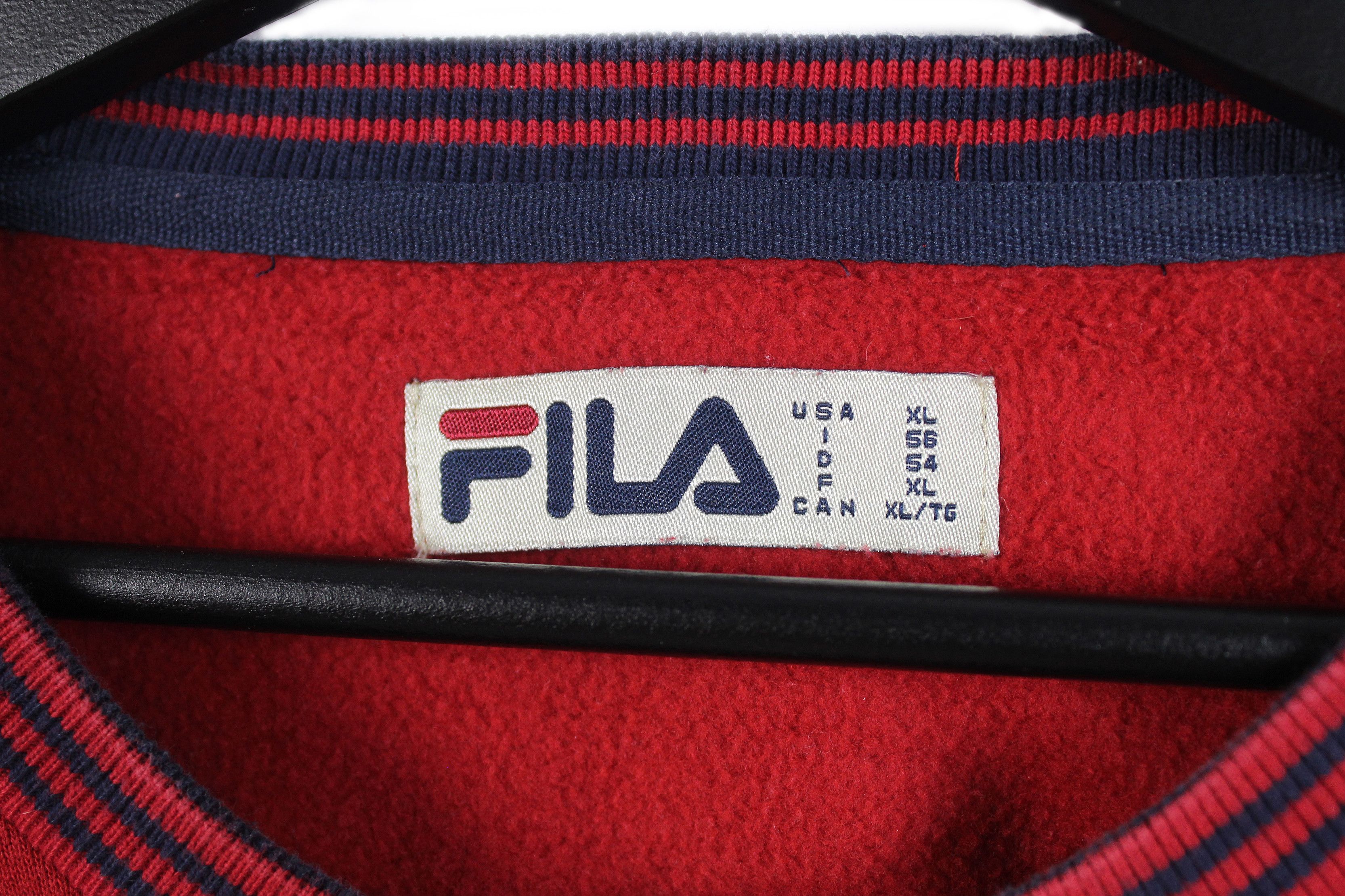 Fila Y2k 90s vintage FILA sweatshirt crewneck Bjorn Borg red XL Size US XL / EU 56 / 4 - 5 Thumbnail