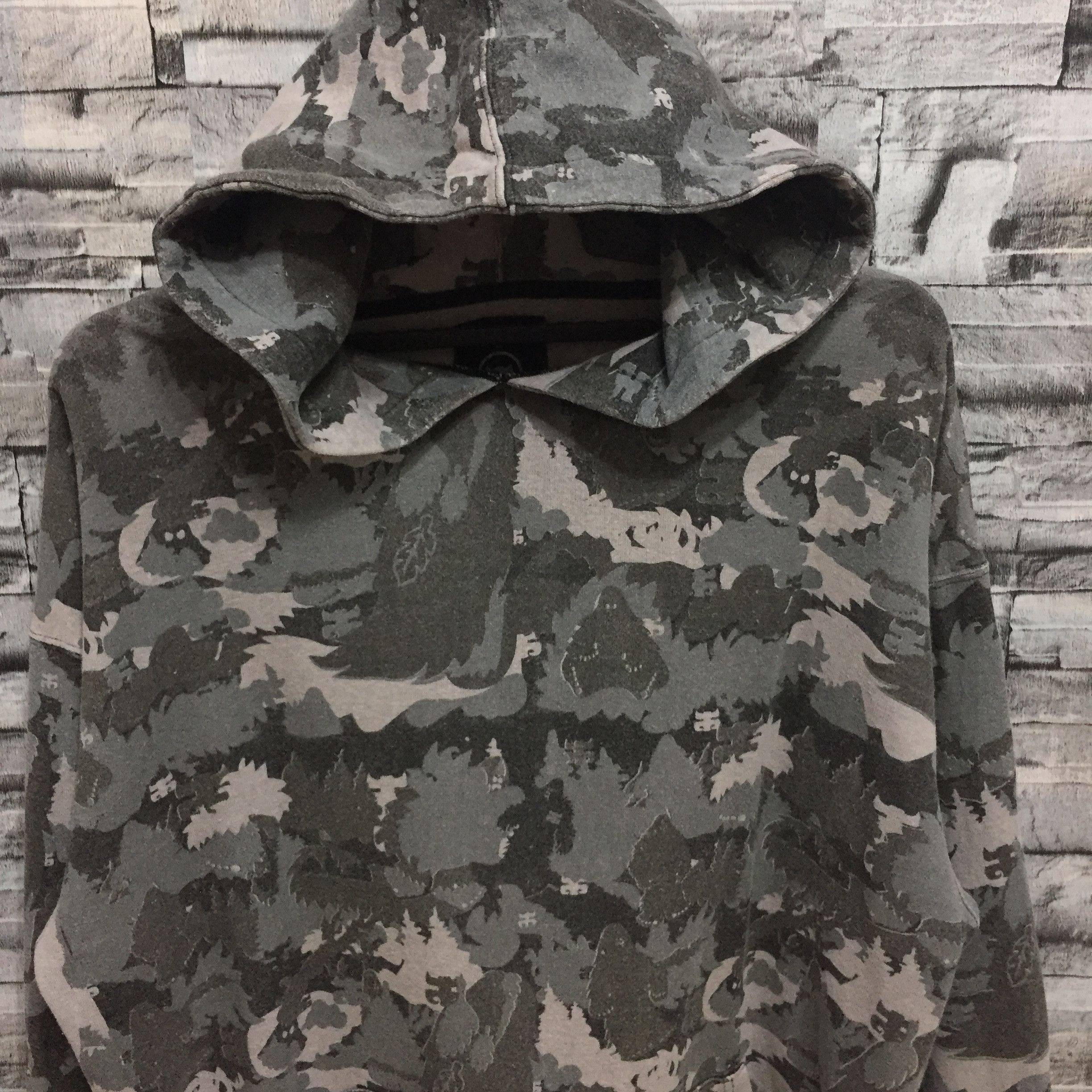 Vintage Army Camo hoodie full print size L Size US L / EU 52-54 / 3 - 3 Thumbnail