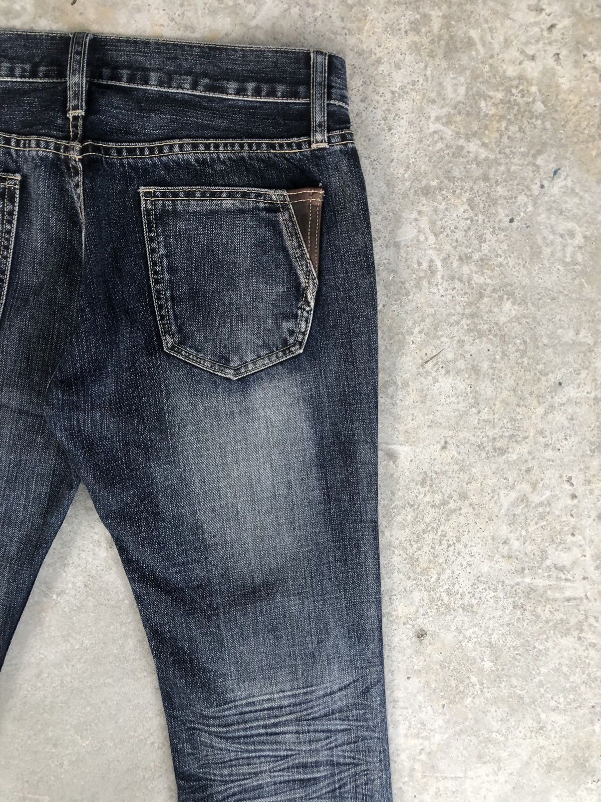Michel Klein Japanese Michel Klein Patchwork Boro Style Distressed Jeans Size US 31 - 10 Thumbnail