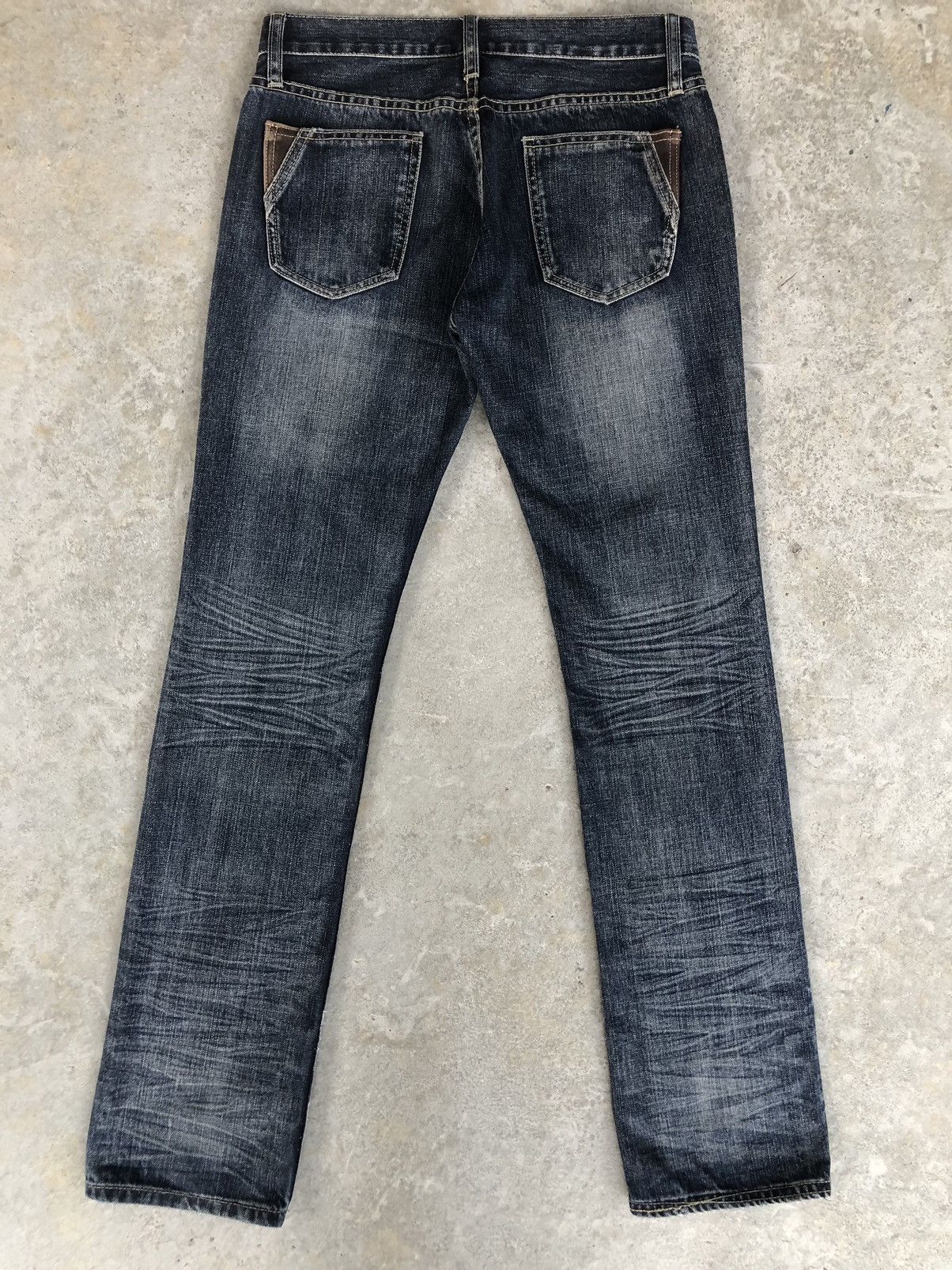 Michel Klein Japanese Michel Klein Patchwork Boro Style Distressed Jeans Size US 31 - 2 Thumbnail