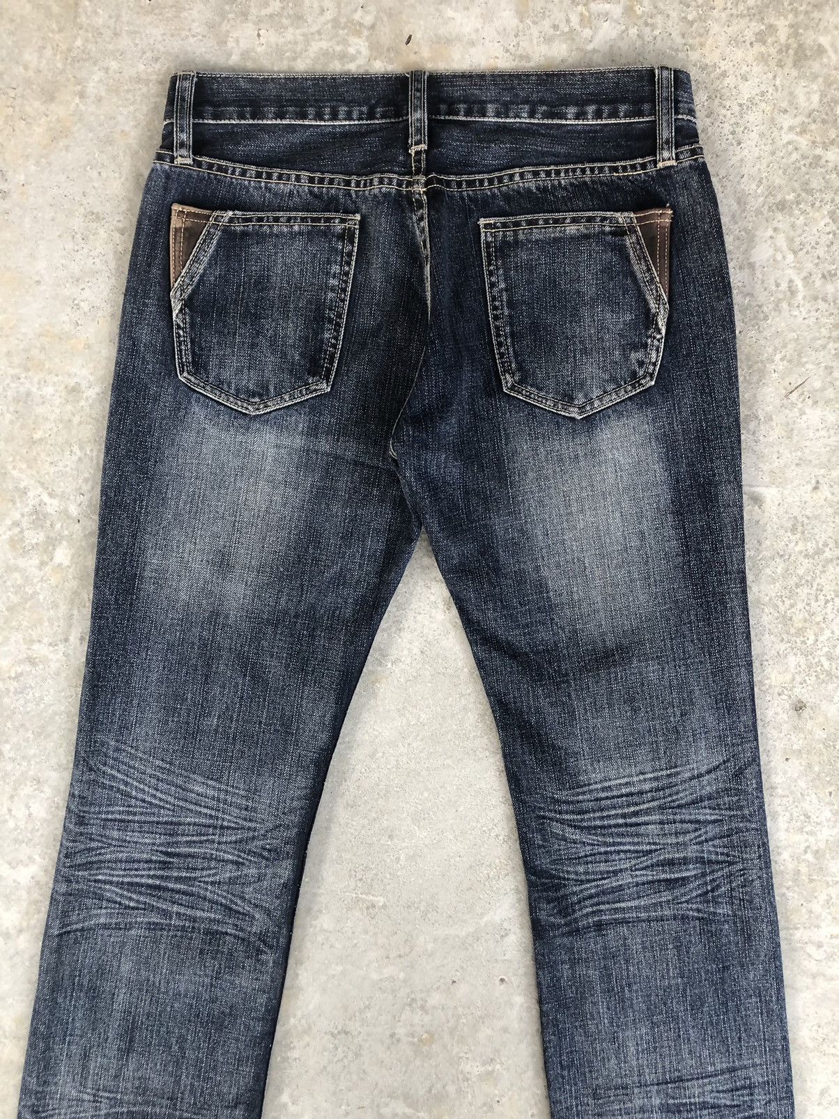 Michel Klein Japanese Michel Klein Patchwork Boro Style Distressed Jeans Size US 31 - 8 Thumbnail
