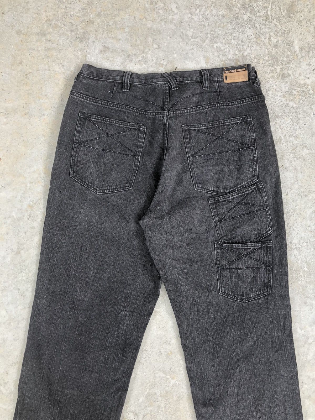 Rocawear Japanese Rocawear Multipocket Baggy Jeans hip hop Size US 37 - 8 Thumbnail