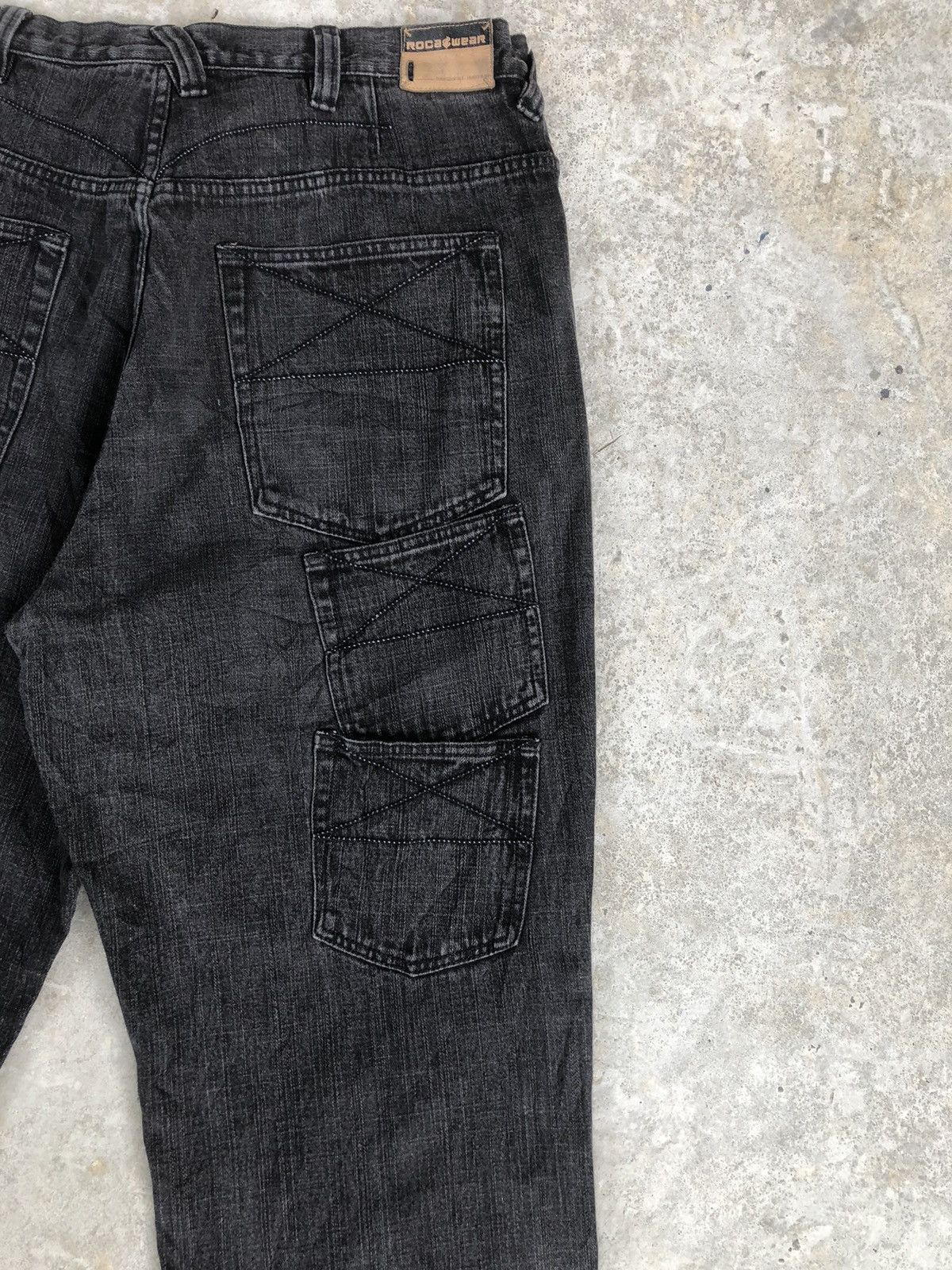 Rocawear Japanese Rocawear Multipocket Baggy Jeans hip hop Size US 37 - 9 Thumbnail