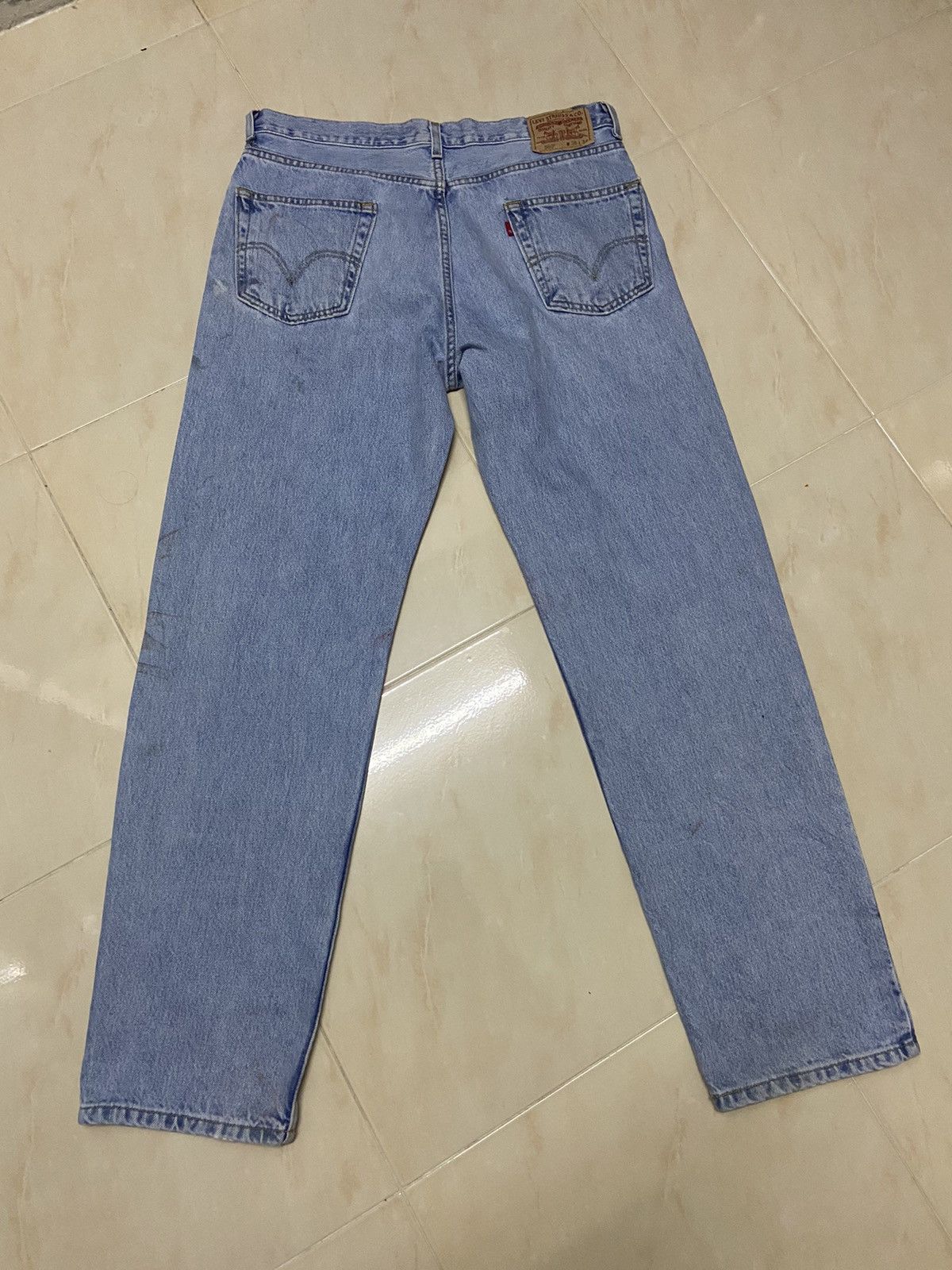 Levi's Vintage 550 Levis Jeans Denim White Blue W36 Size US 36 / EU 52 - 7 Thumbnail