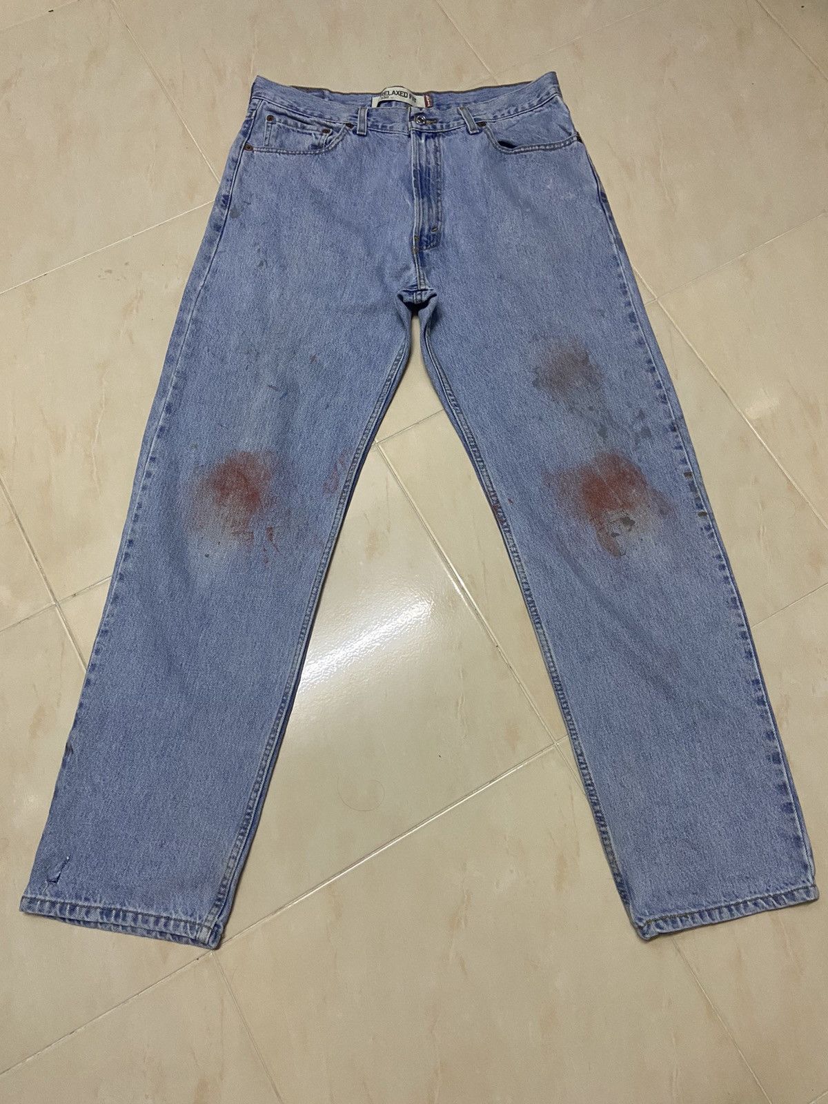 Levi's Vintage 550 Levis Jeans Denim White Blue W36 Size US 36 / EU 52 - 1 Thumbnail