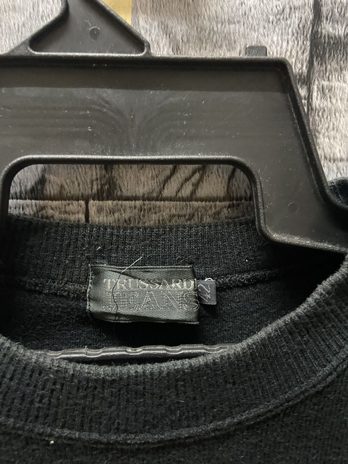 Trussardi Vintage Trussardi Jeans sweatshirt logo embroidered 42 fit L Size US L / EU 52-54 / 3 - 3 Thumbnail