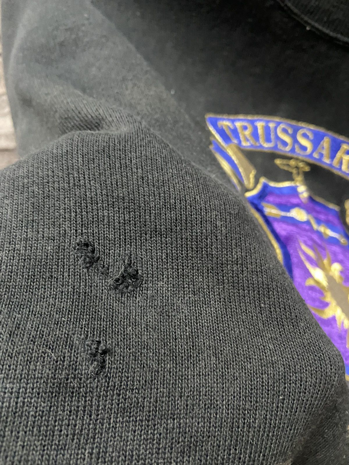 Trussardi Vintage Trussardi Jeans sweatshirt logo embroidered 42 fit L Size US L / EU 52-54 / 3 - 5 Thumbnail