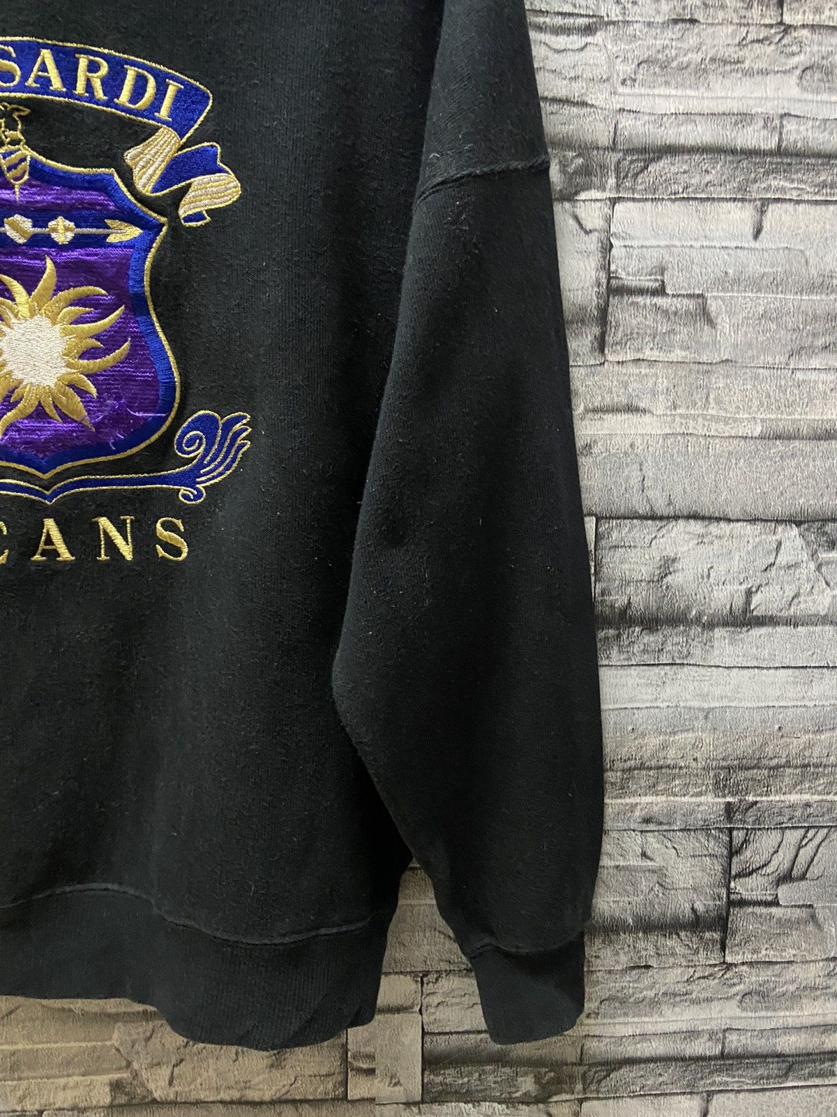 Trussardi Vintage Trussardi Jeans sweatshirt logo embroidered 42 fit L Size US L / EU 52-54 / 3 - 6 Thumbnail