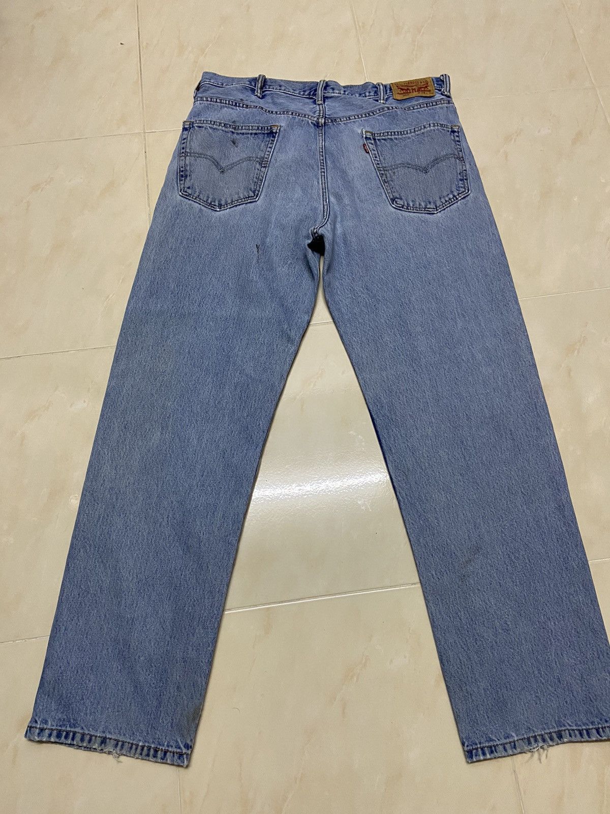Levi's Vintage 550 Levis Jeans Denim W38 tapered leg light blue Size US 38 / EU 54 - 6 Thumbnail