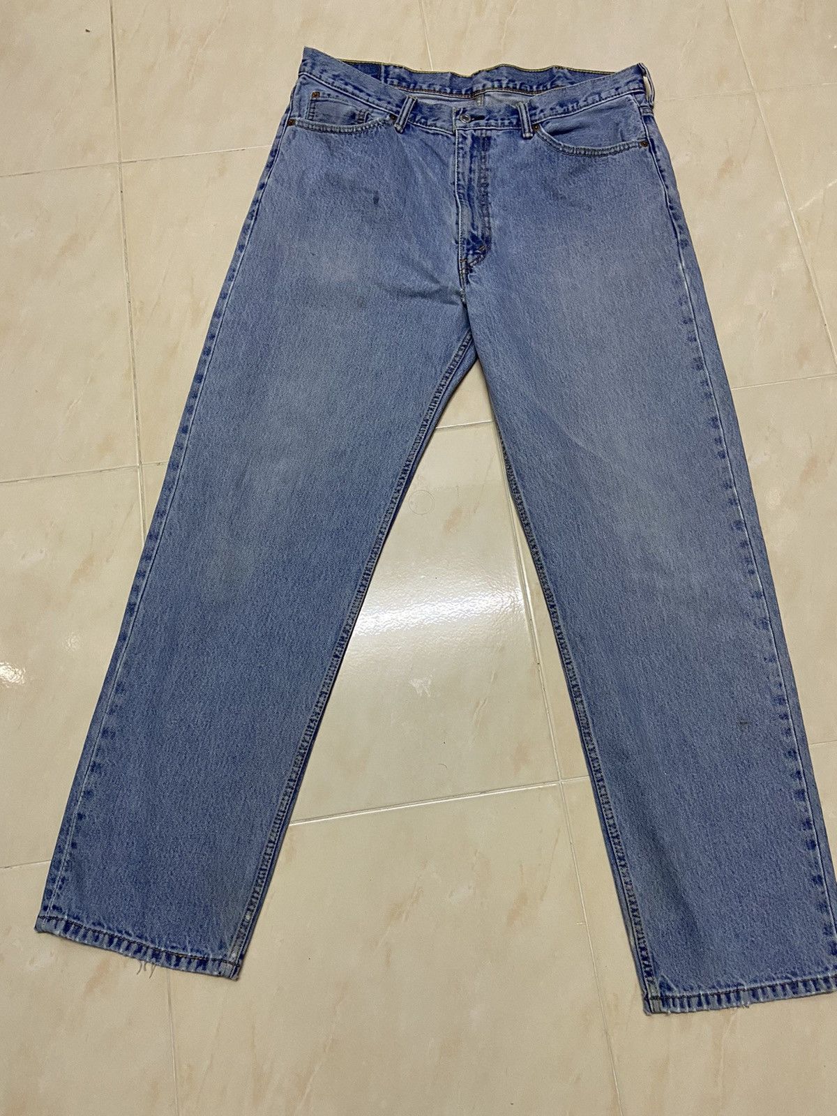 Levi's Vintage 550 Levis Jeans Denim W38 tapered leg light blue Size US 38 / EU 54 - 1 Thumbnail