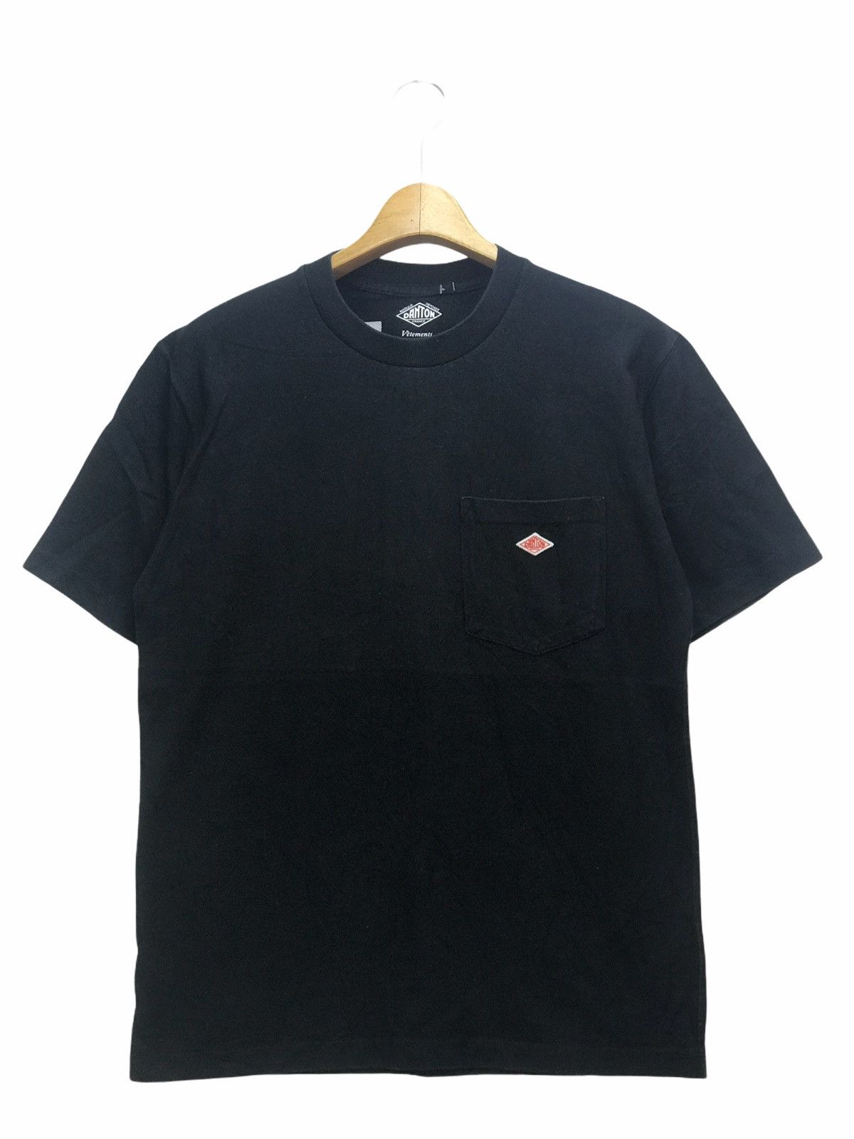image of Danton Single Pocket With Logo in Black, Men's (Size Medium)
