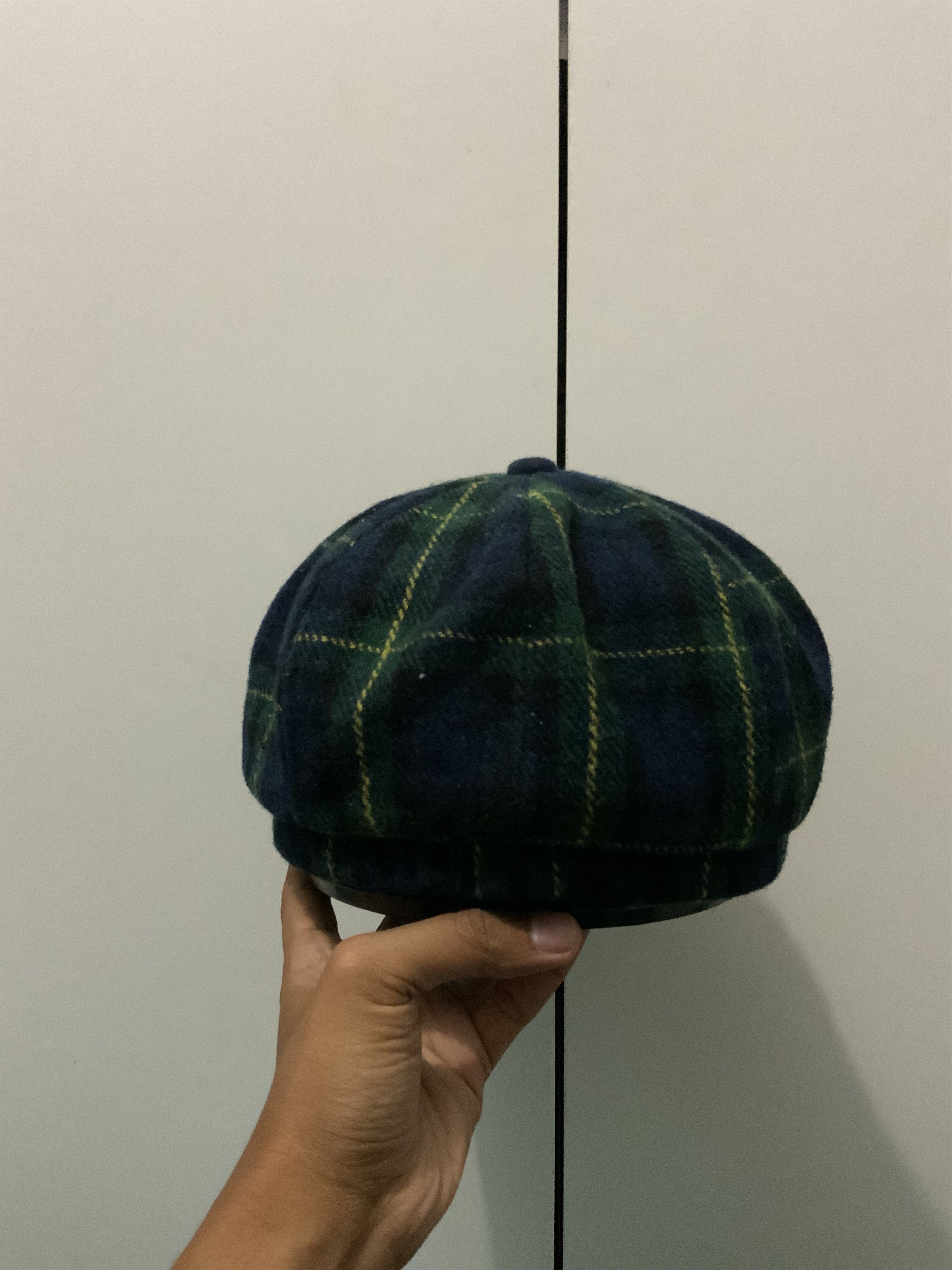 Japanese Brand Retro Checked Newsboy Hat Size ONE SIZE - 6 Thumbnail