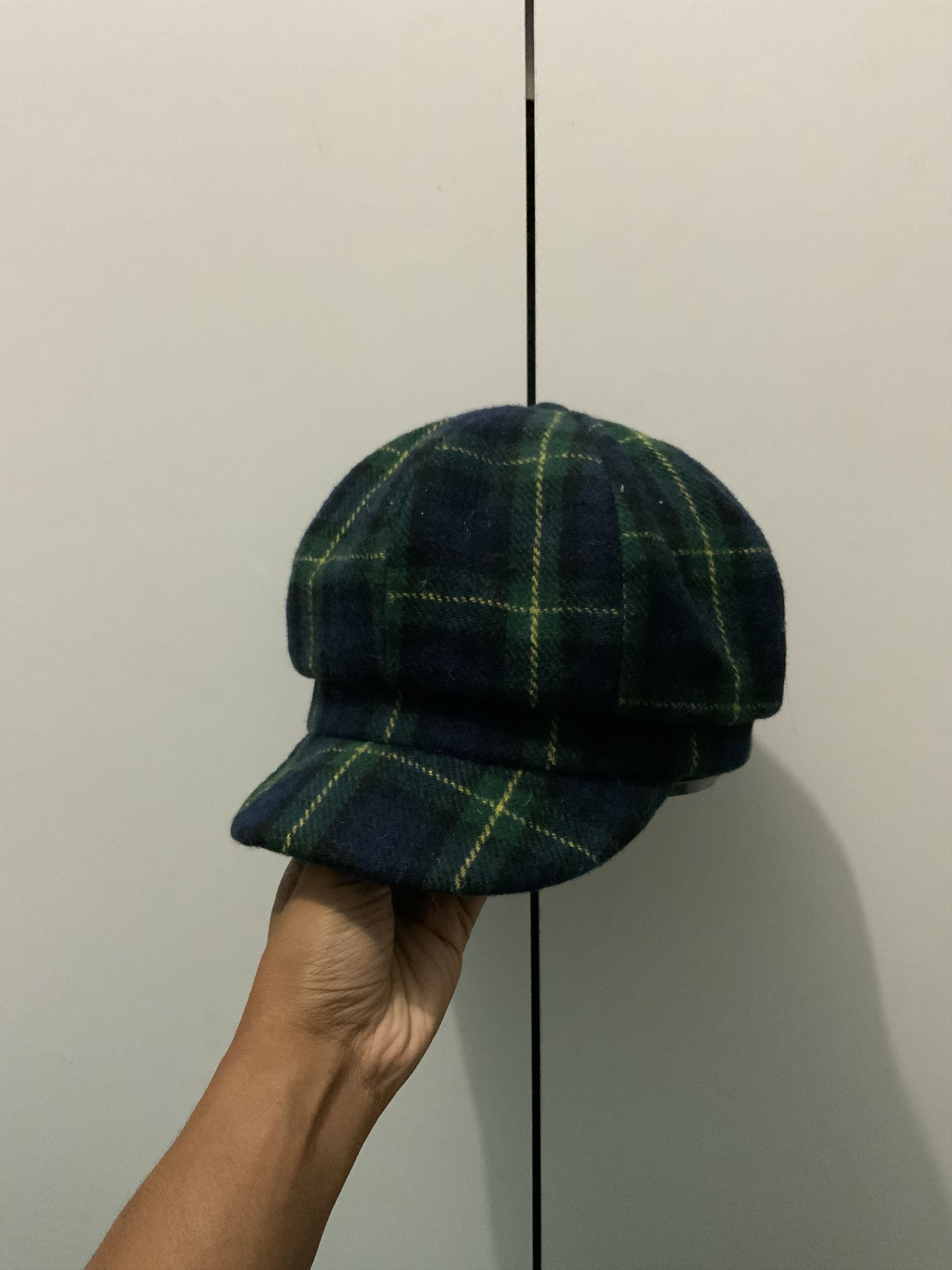 Japanese Brand Retro Checked Newsboy Hat Size ONE SIZE - 2 Thumbnail
