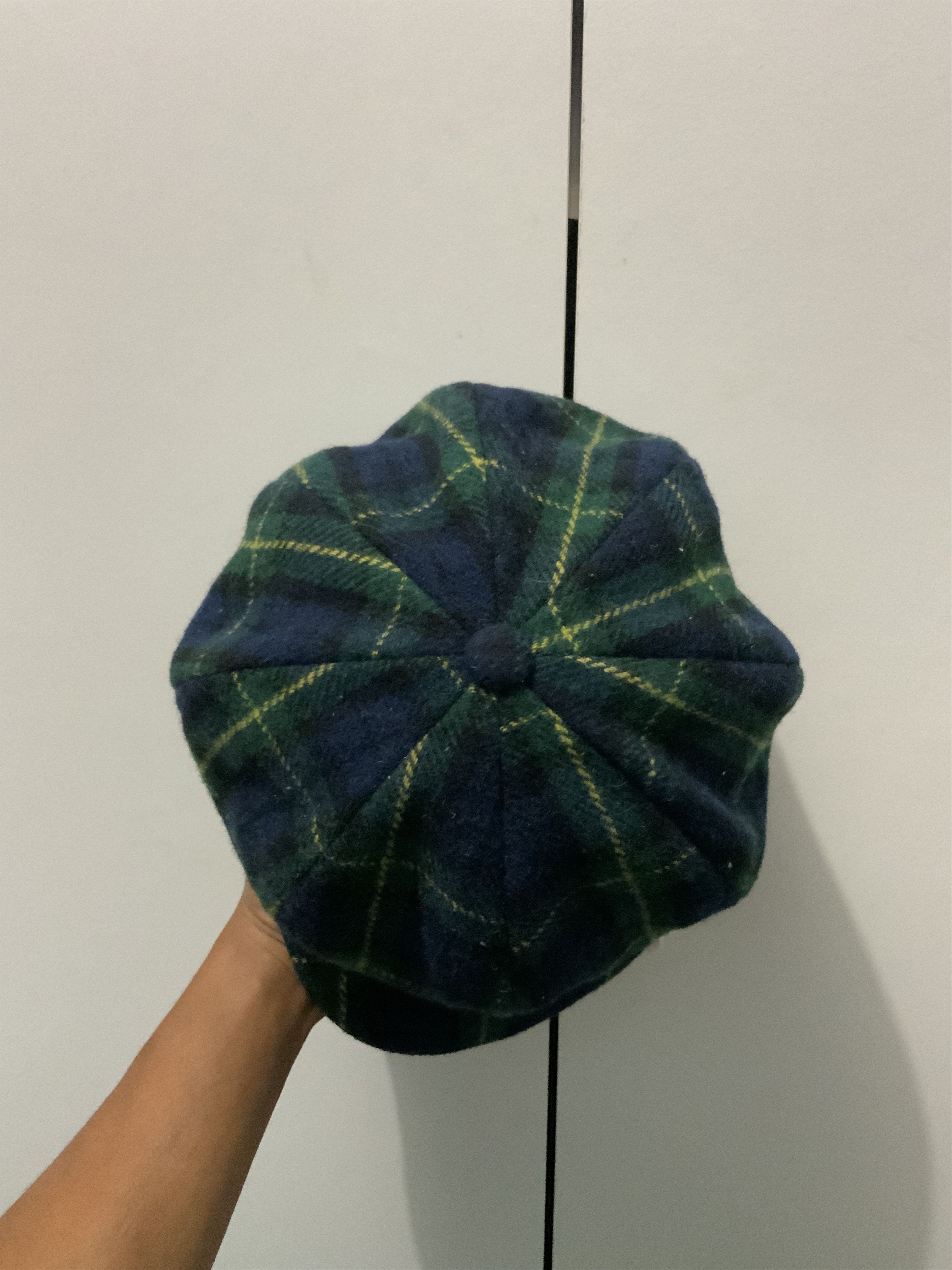Japanese Brand Retro Checked Newsboy Hat Size ONE SIZE - 7 Thumbnail