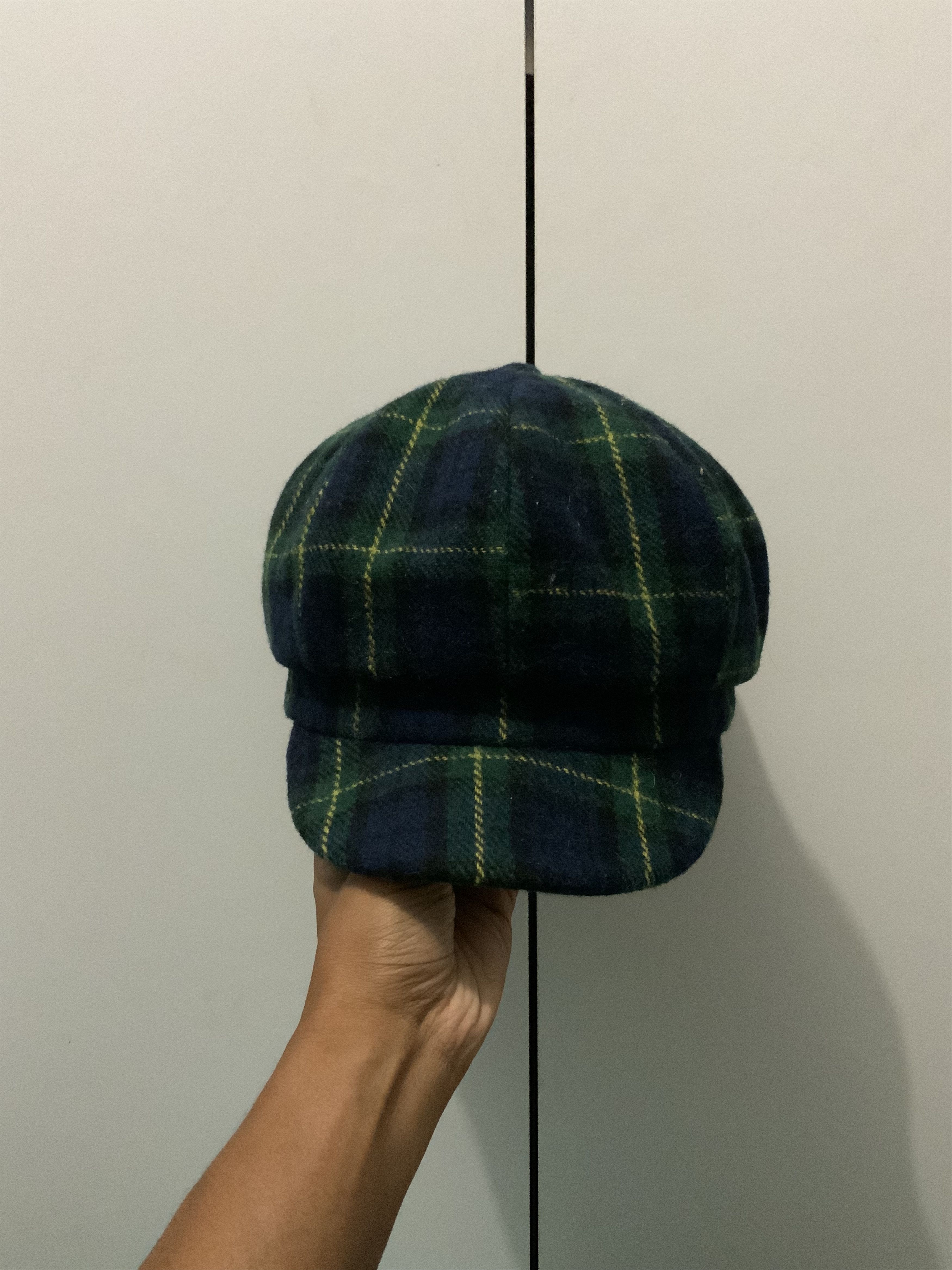 Japanese Brand Retro Checked Newsboy Hat Size ONE SIZE - 3 Thumbnail