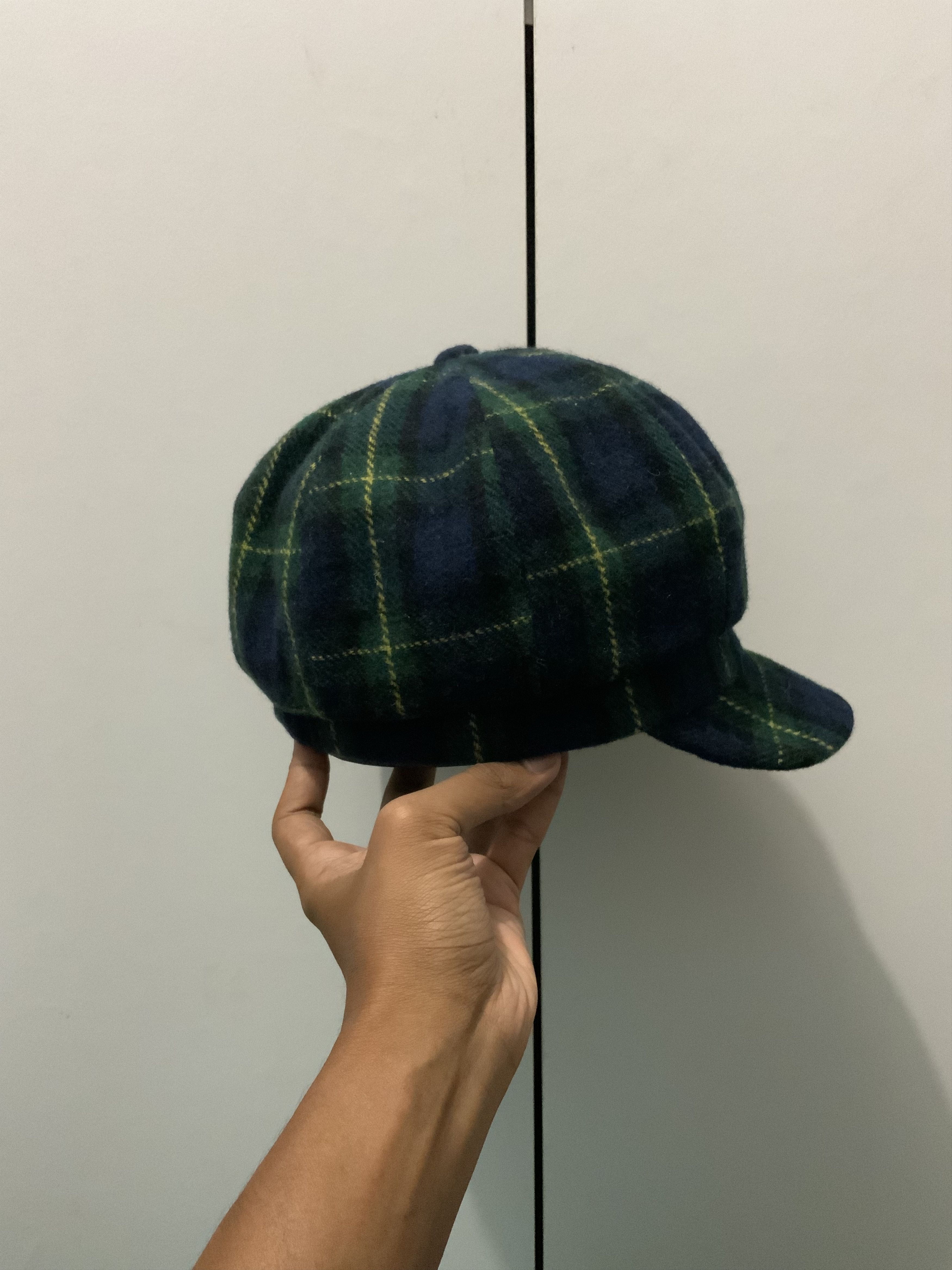 Japanese Brand Retro Checked Newsboy Hat Size ONE SIZE - 5 Thumbnail