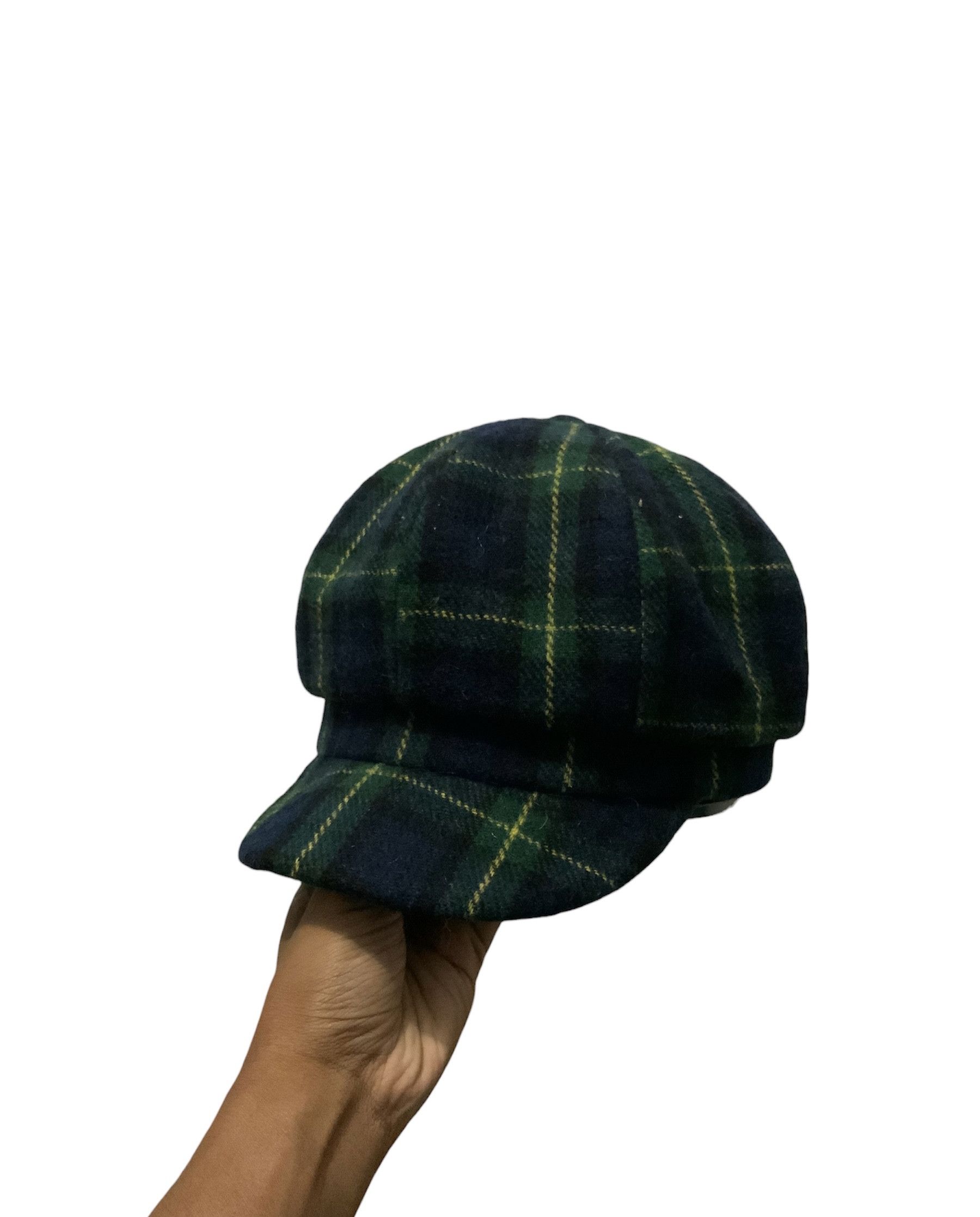 image of Uniqlo Vintage Retro Crazy Color Newsboy Hats in Green, Men's
