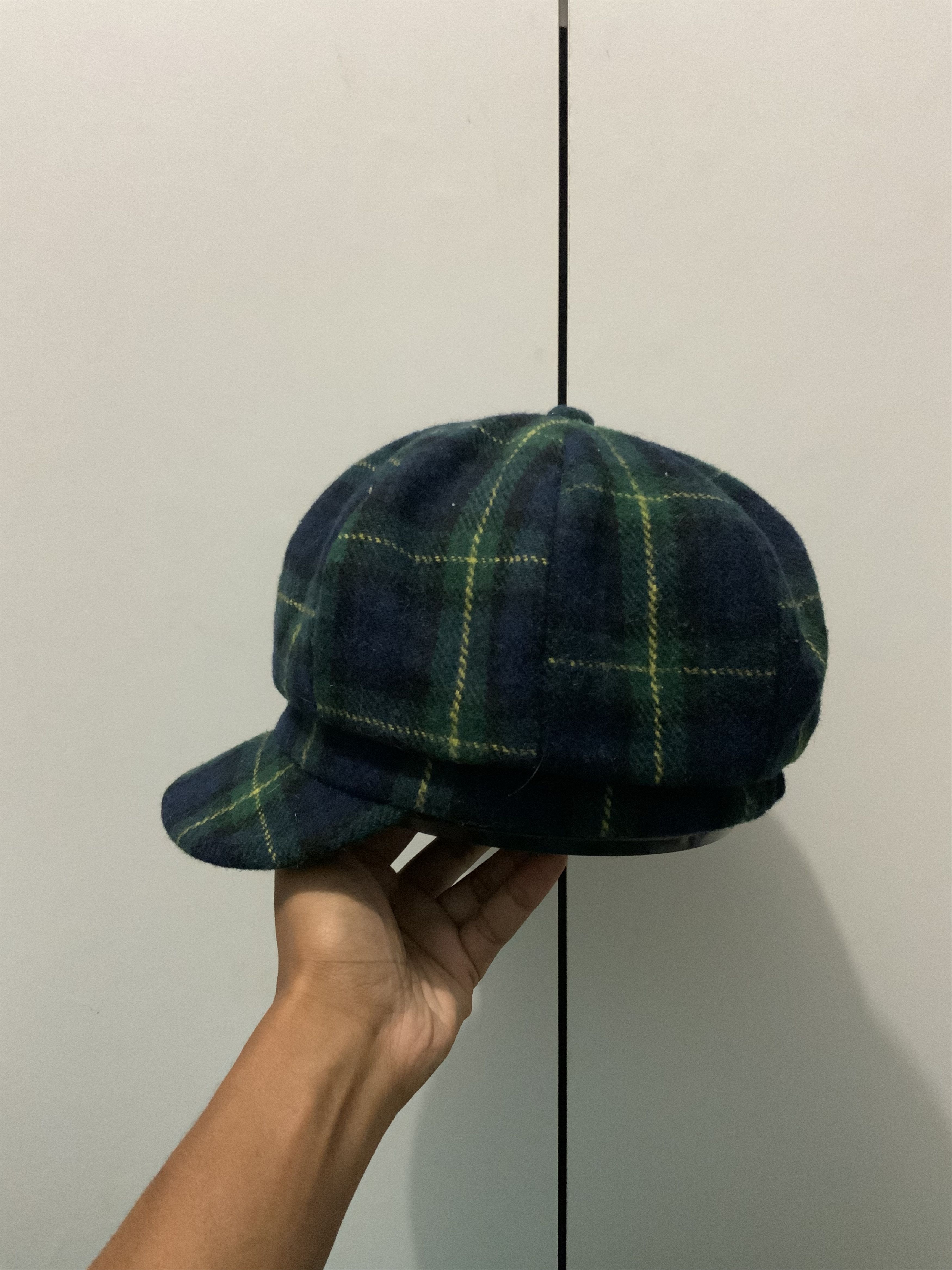 Japanese Brand Retro Checked Newsboy Hat Size ONE SIZE - 4 Thumbnail
