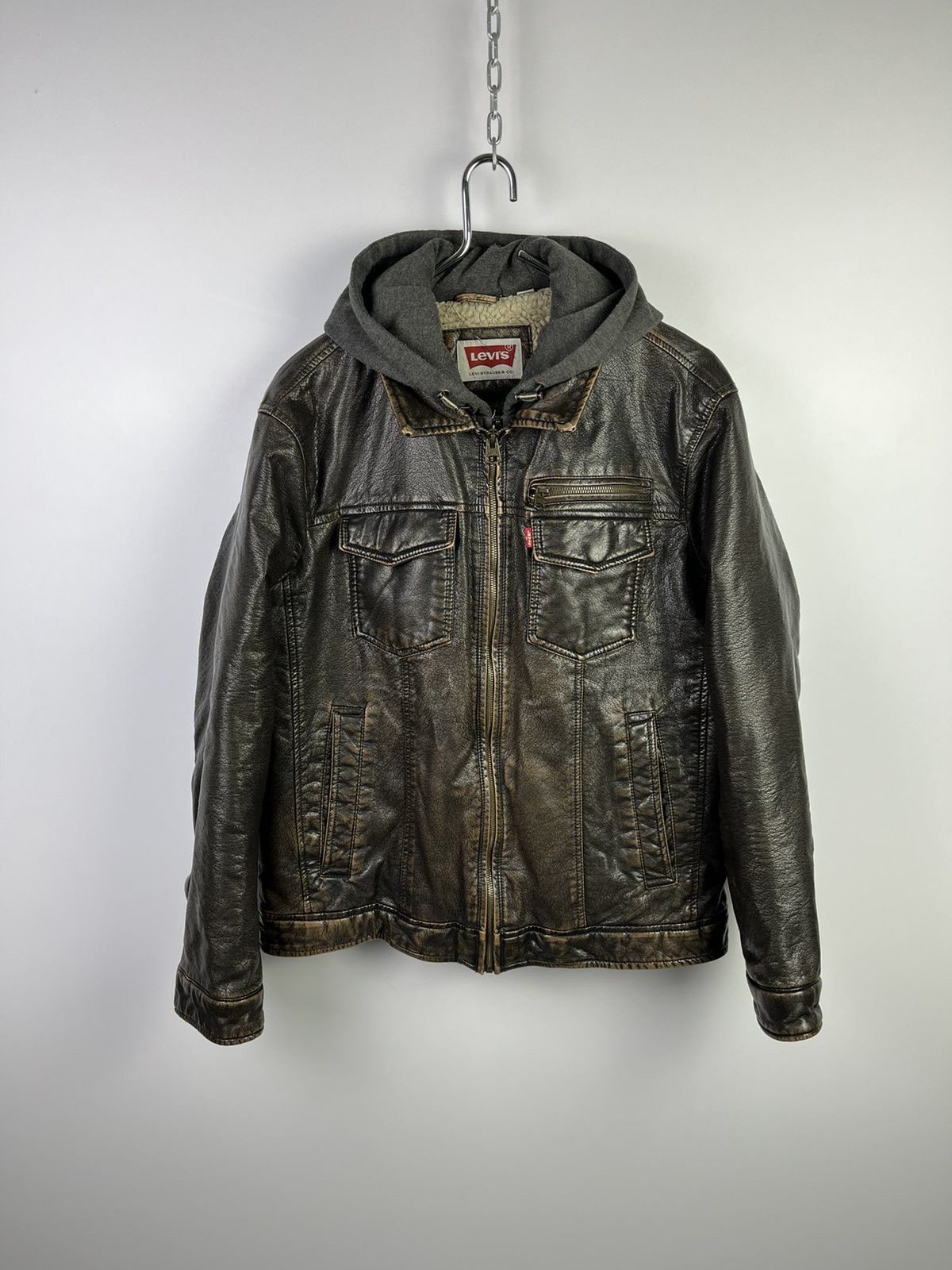 Levi's Vintage Leather Jacket Sherpa