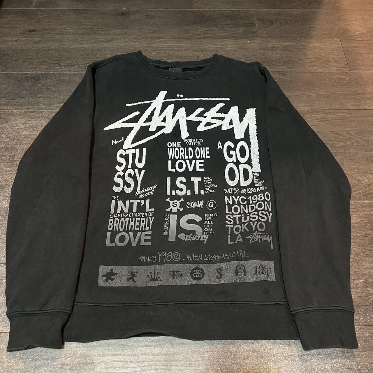 Stussy × Vintage Stussy Increase The Peace Zipper Overprint