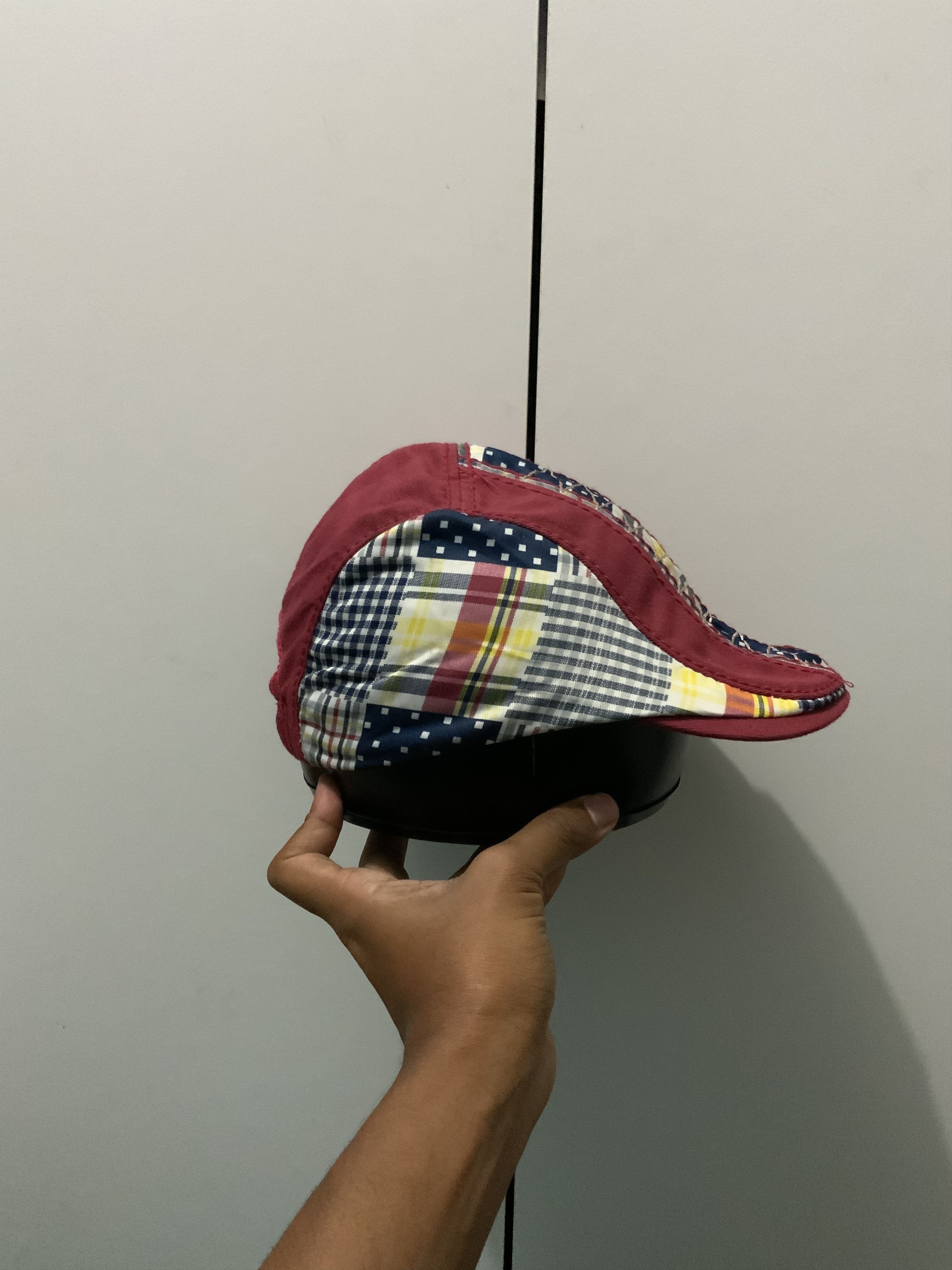 If Six Was Nine Patchwork Boro Sashiko Streetwear Beretta Flat Hat Size ONE SIZE - 4 Thumbnail