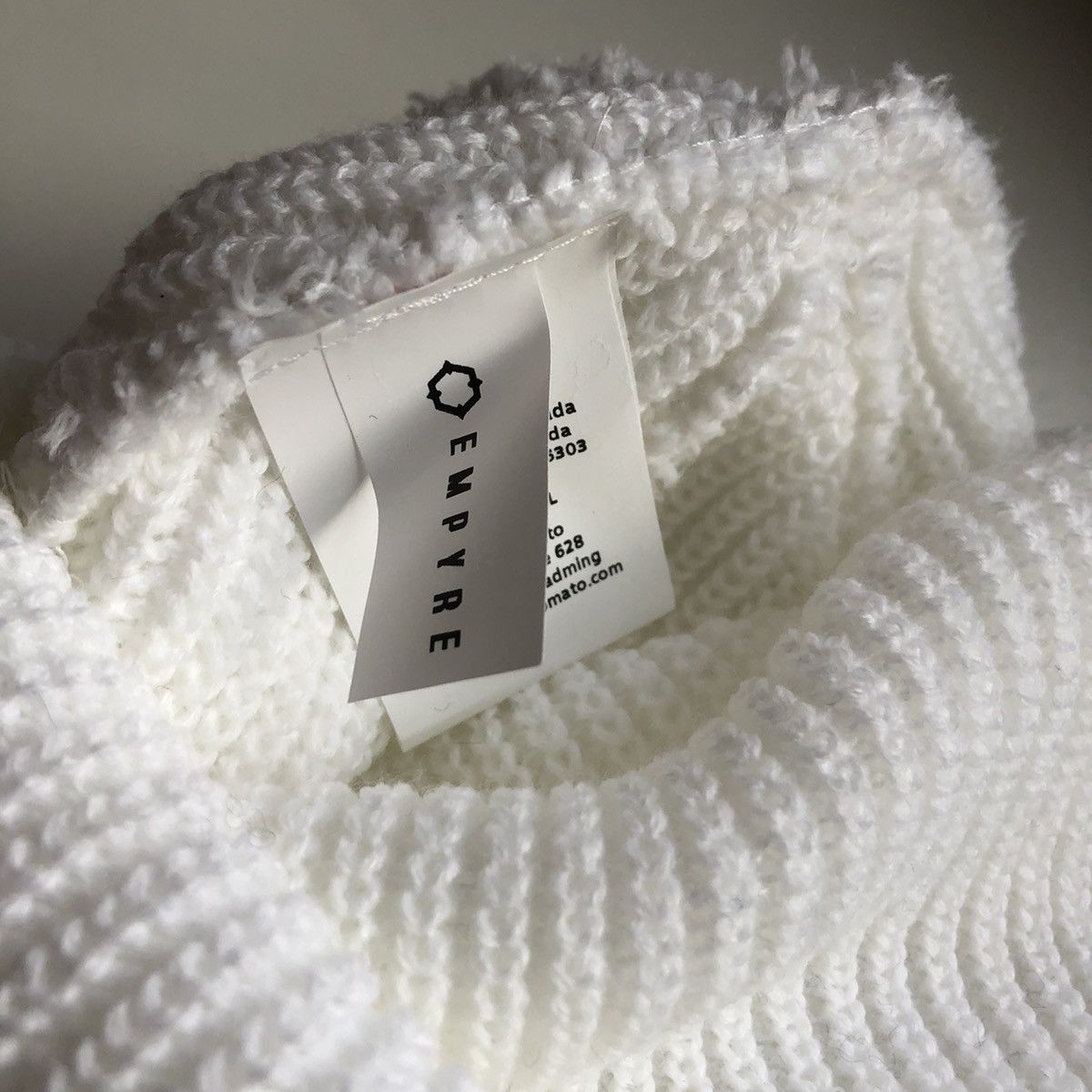 Empyre Loose Gauge Beanie WHITE Size ONE SIZE - 3 Thumbnail