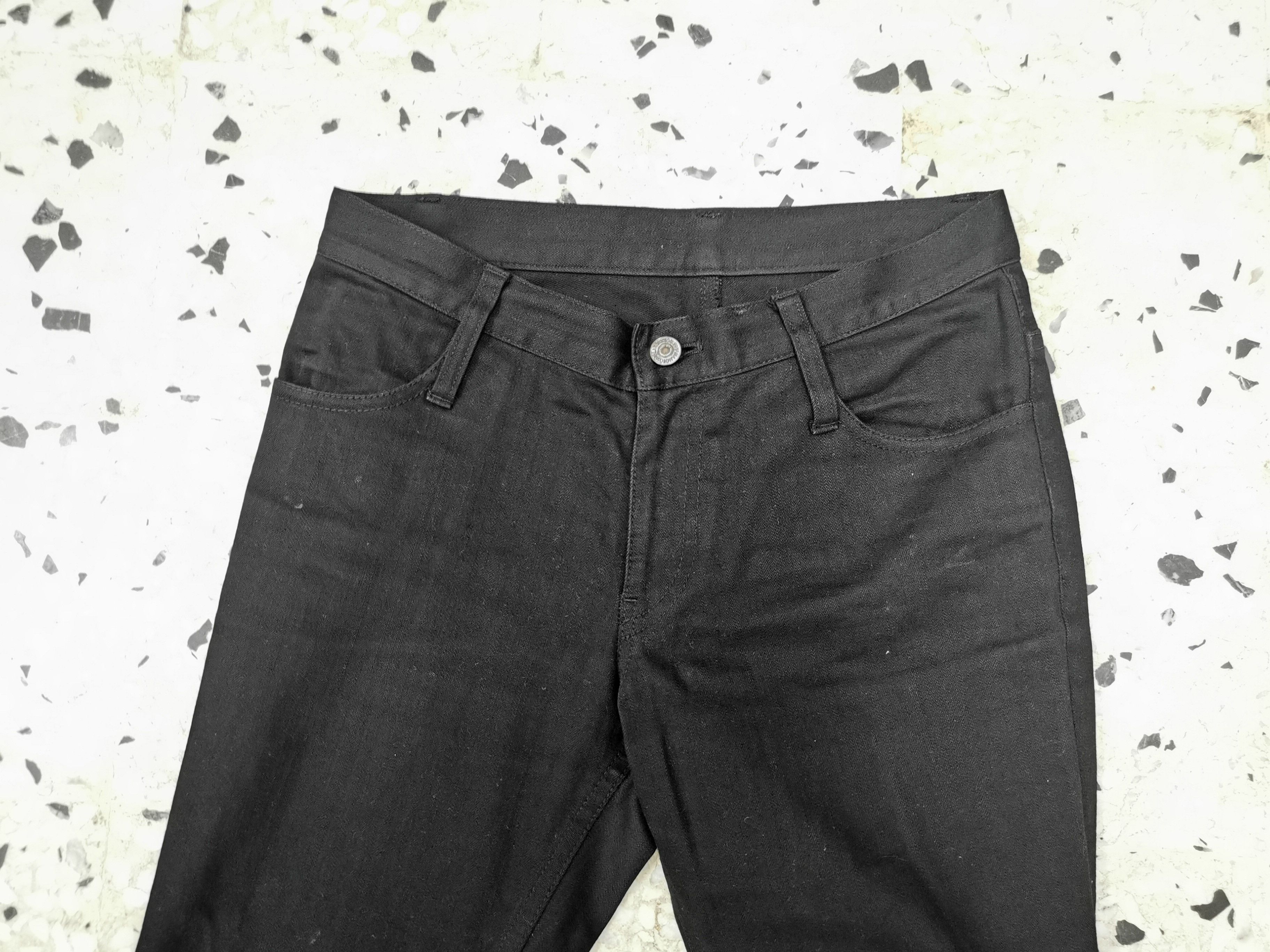 Japanese Brand Vintage 90' Yohji Yamamoto Noir Super Black Casual Pant Size US 28 / EU 44 - 10 Thumbnail