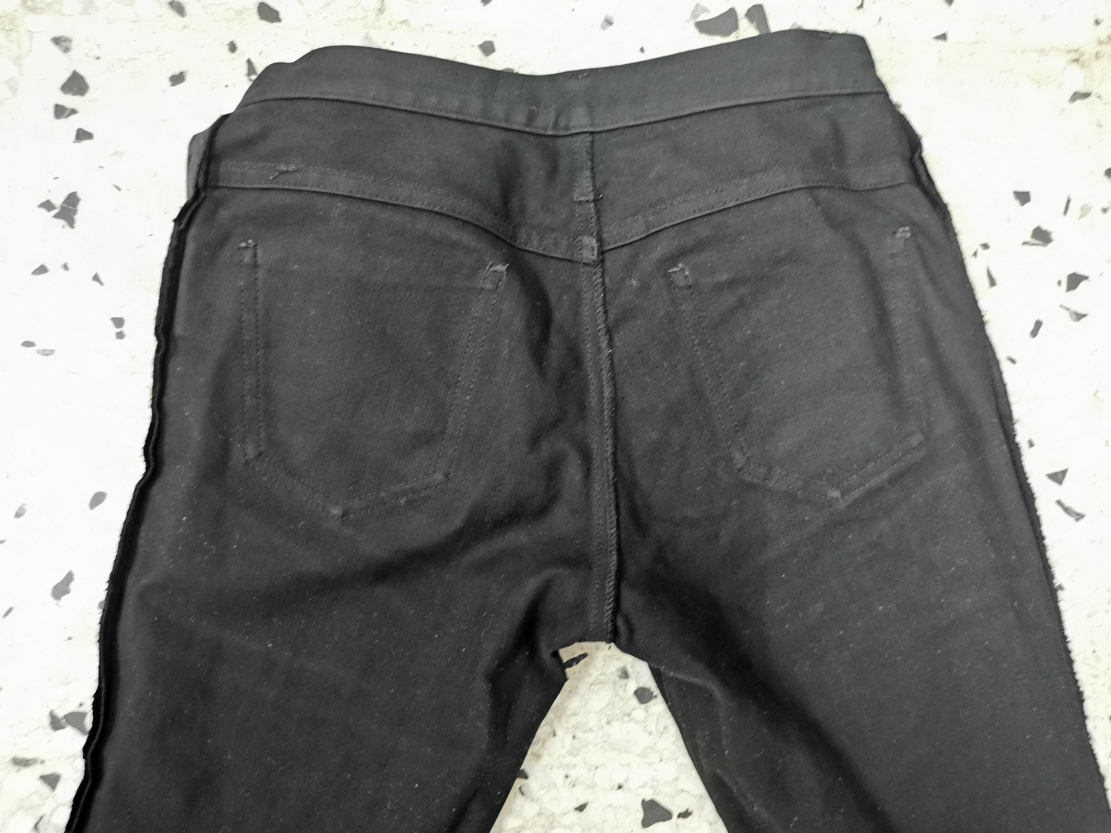 Japanese Brand Vintage 90' Yohji Yamamoto Noir Super Black Casual Pant Size US 28 / EU 44 - 14 Thumbnail