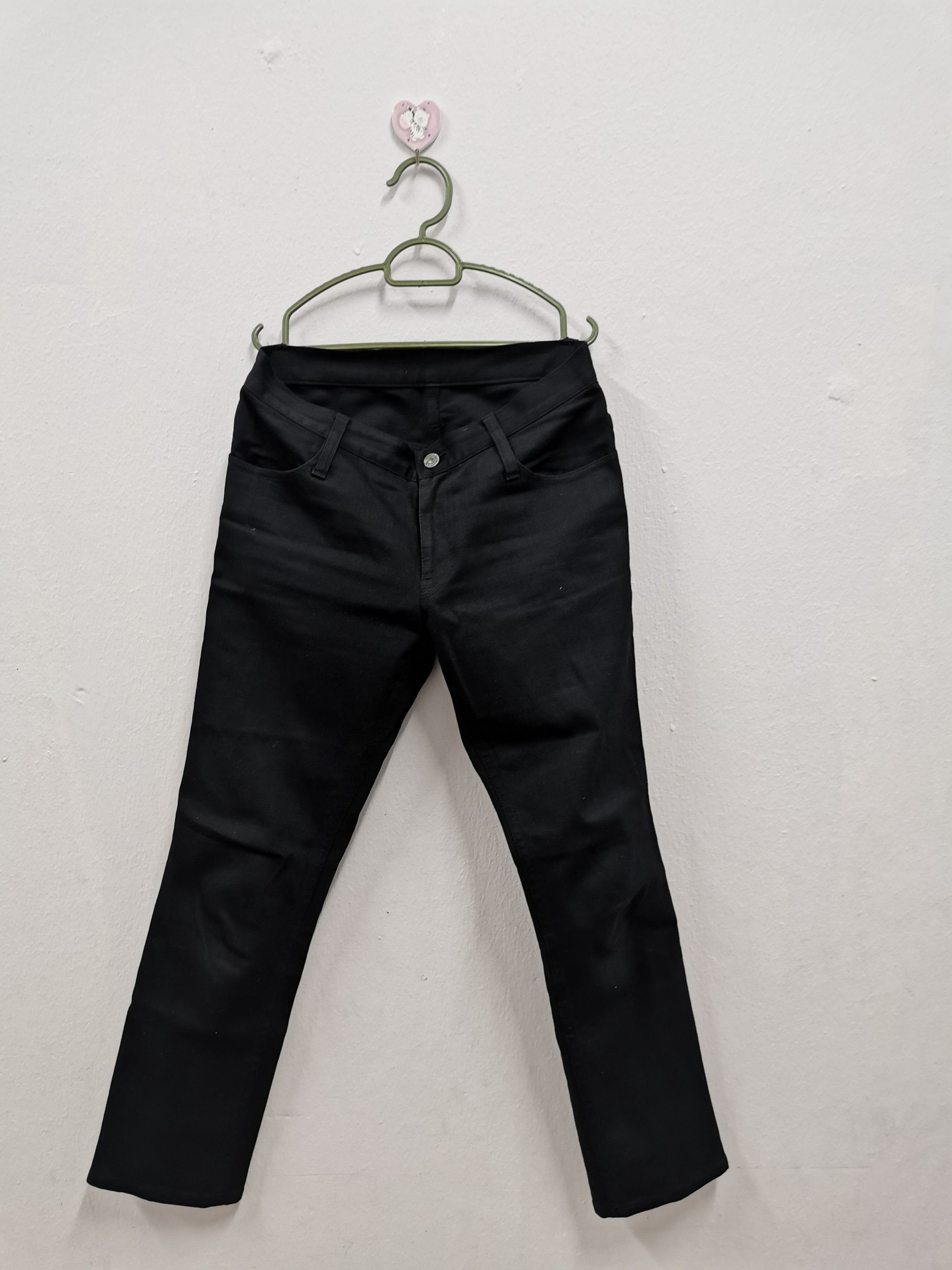 Japanese Brand Vintage 90' Yohji Yamamoto Noir Super Black Casual Pant Size US 28 / EU 44 - 6 Thumbnail