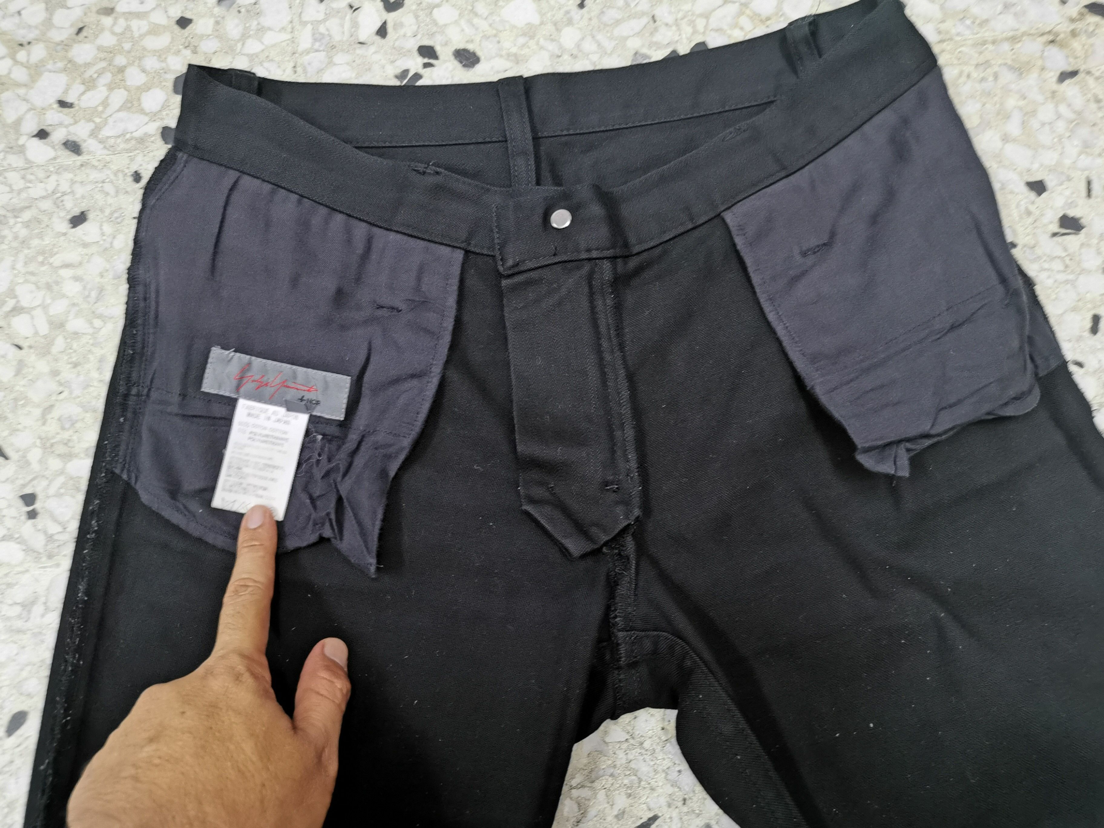 Japanese Brand Vintage 90' Yohji Yamamoto Noir Super Black Casual Pant Size US 28 / EU 44 - 12 Thumbnail