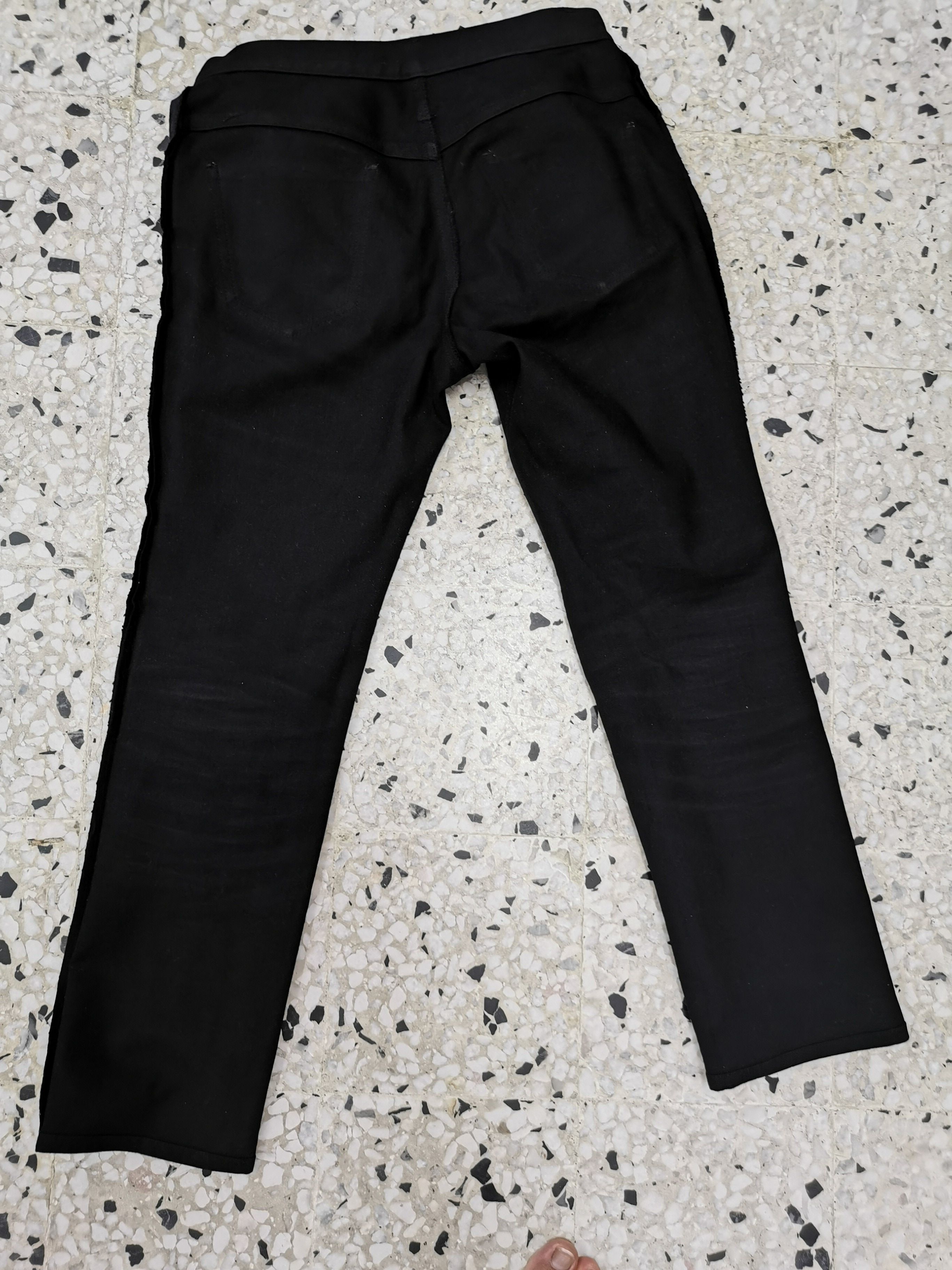 Japanese Brand Vintage 90' Yohji Yamamoto Noir Super Black Casual Pant Size US 28 / EU 44 - 16 Thumbnail