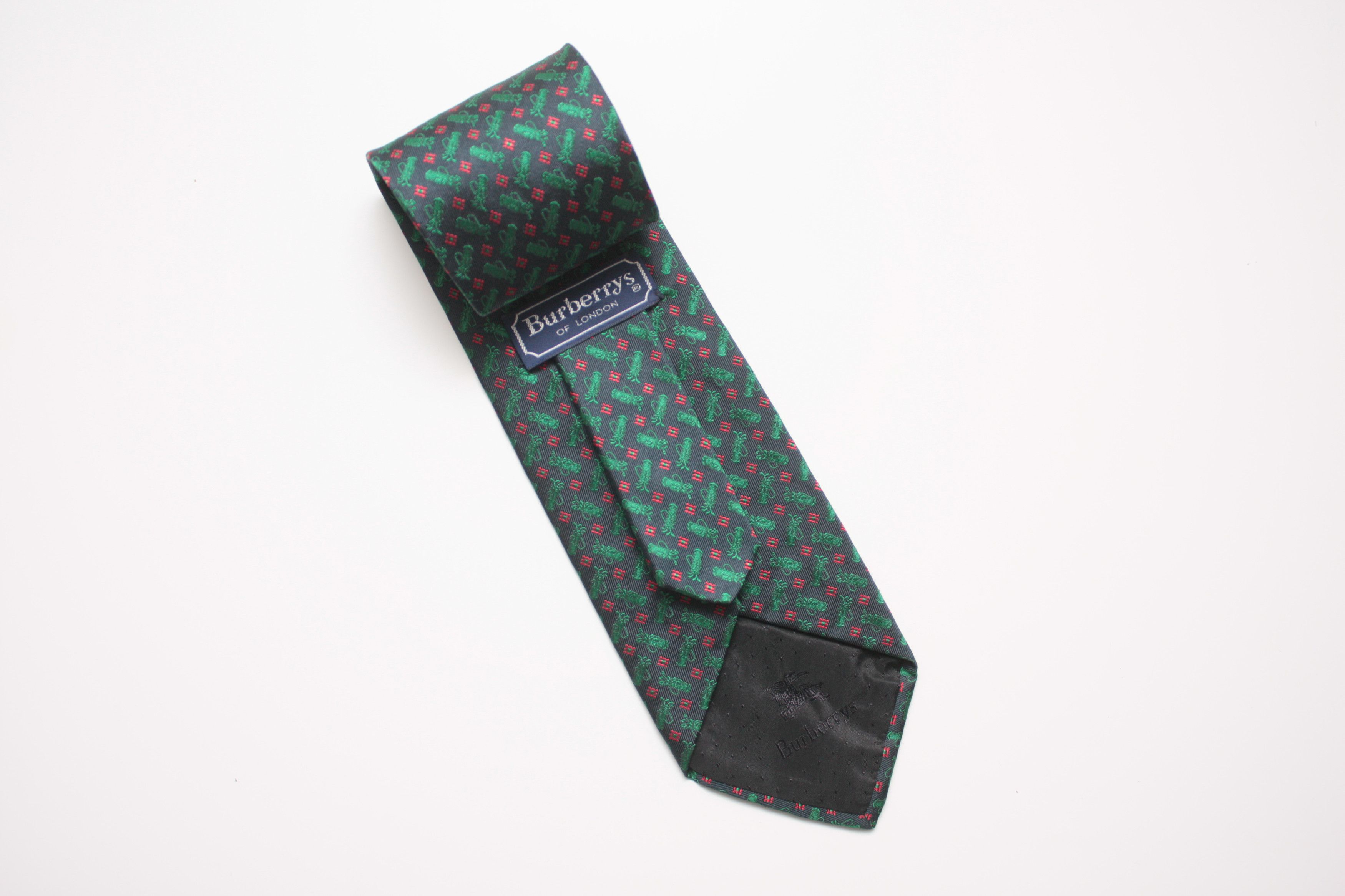 Burberry Burberry's Vintage Silk Tie Made In Italy Size ONE SIZE - 1 Thumbnail