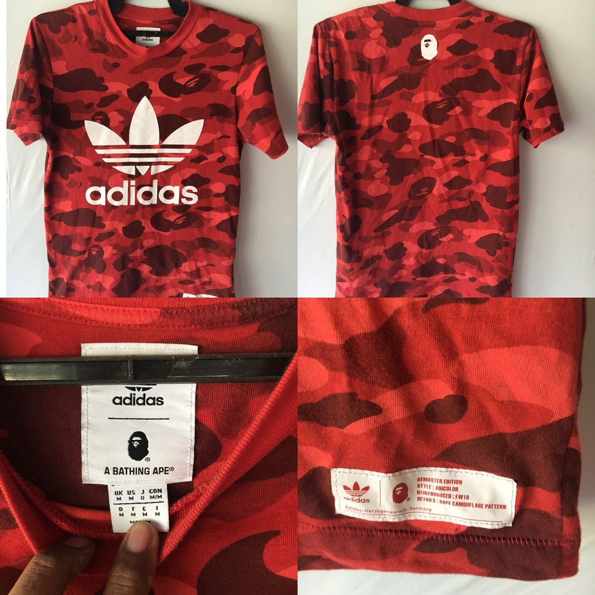 Bape x adidas t shirt best sale