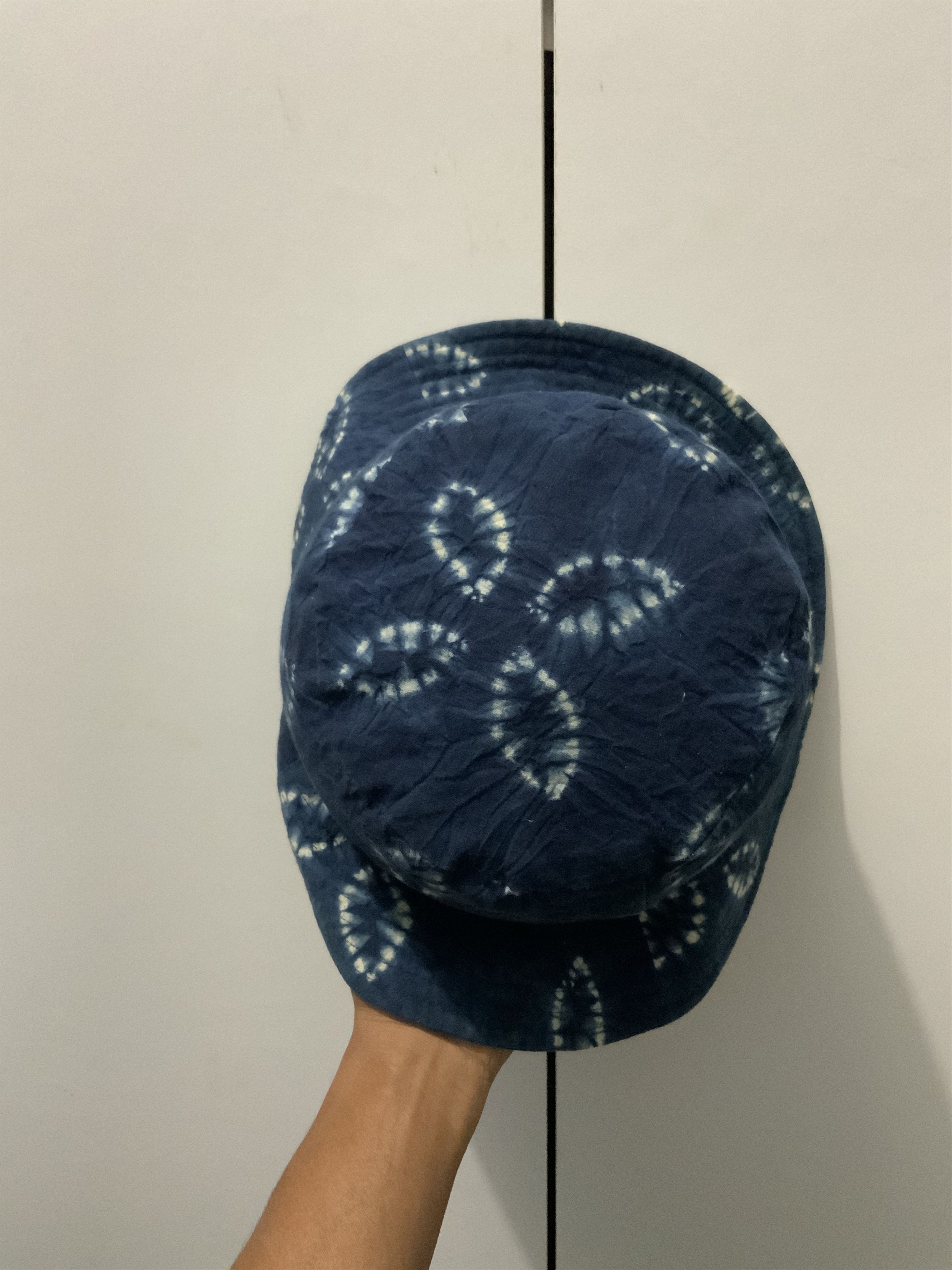 Japanese Brand Handmade Indigo Tie Dye Bucket Hat Size ONE SIZE - 7 Thumbnail