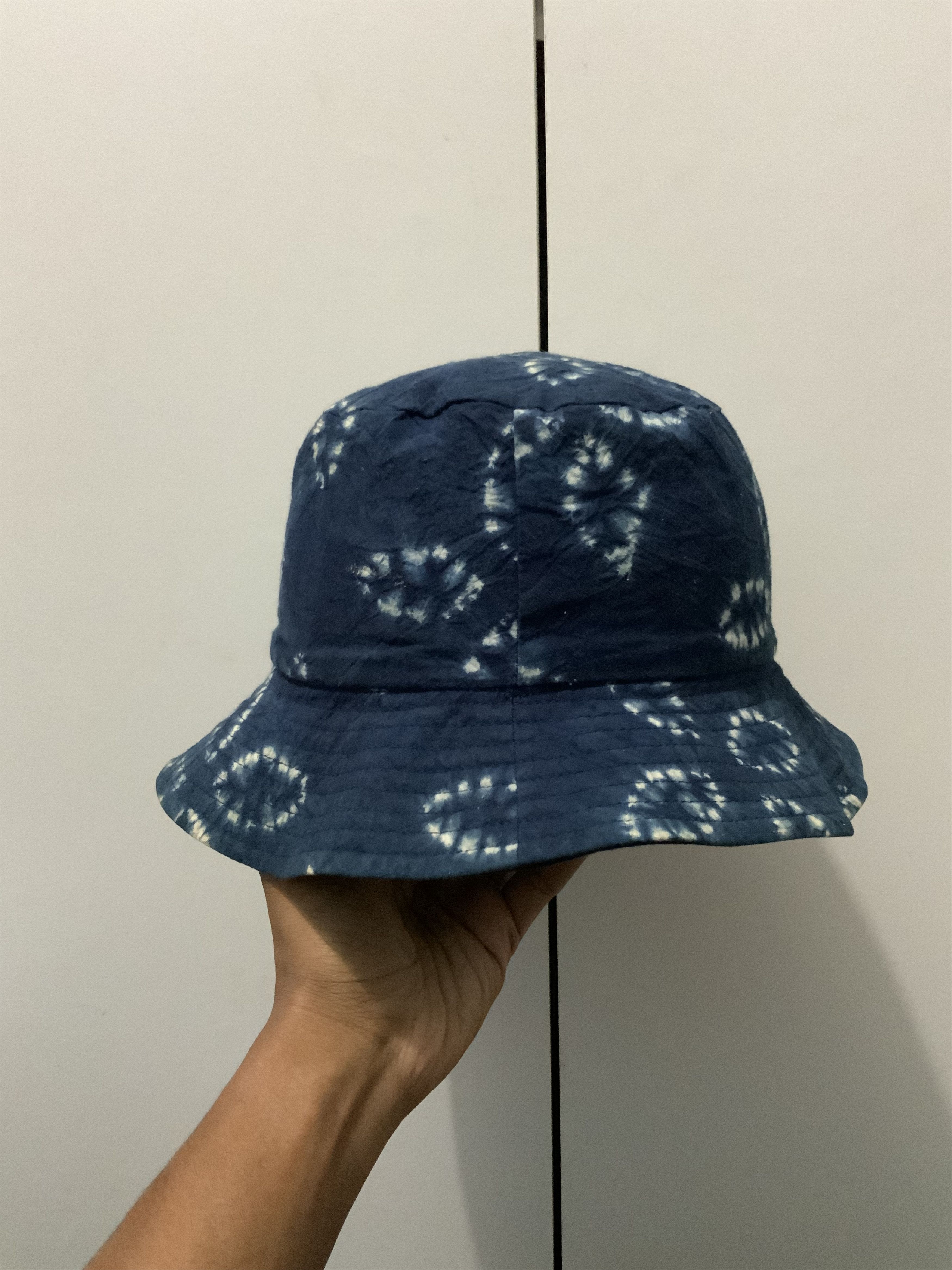 Japanese Brand Handmade Indigo Tie Dye Bucket Hat Size ONE SIZE - 4 Thumbnail