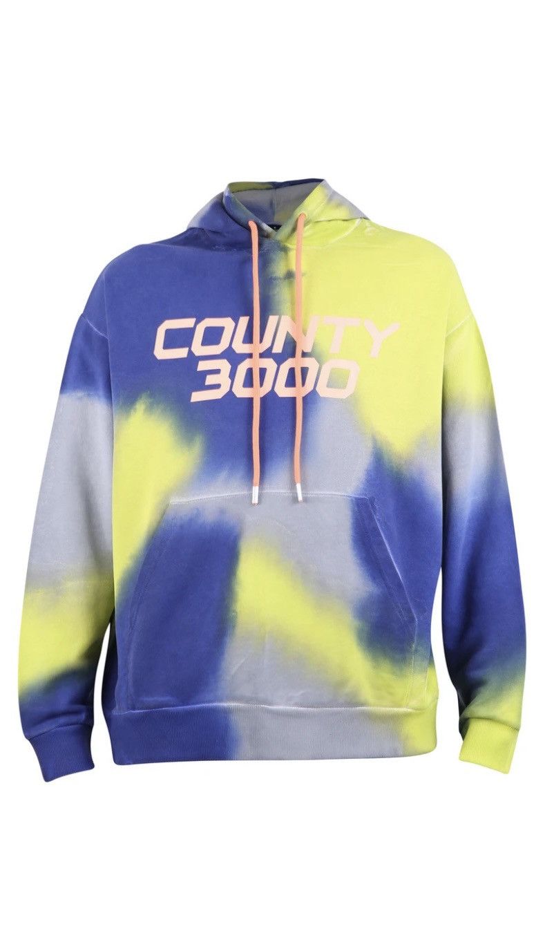 Marcelo Burlon County of Milan “County 3000” Tie-Dye Hoodie