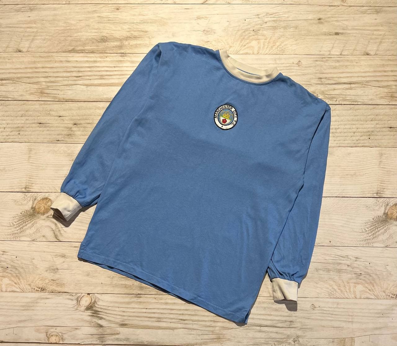Other Score Draw Manchester City 1972 Retro Shirt Soccer Jerseys Size US M / EU 48-50 / 2 - 1 Thumbnail
