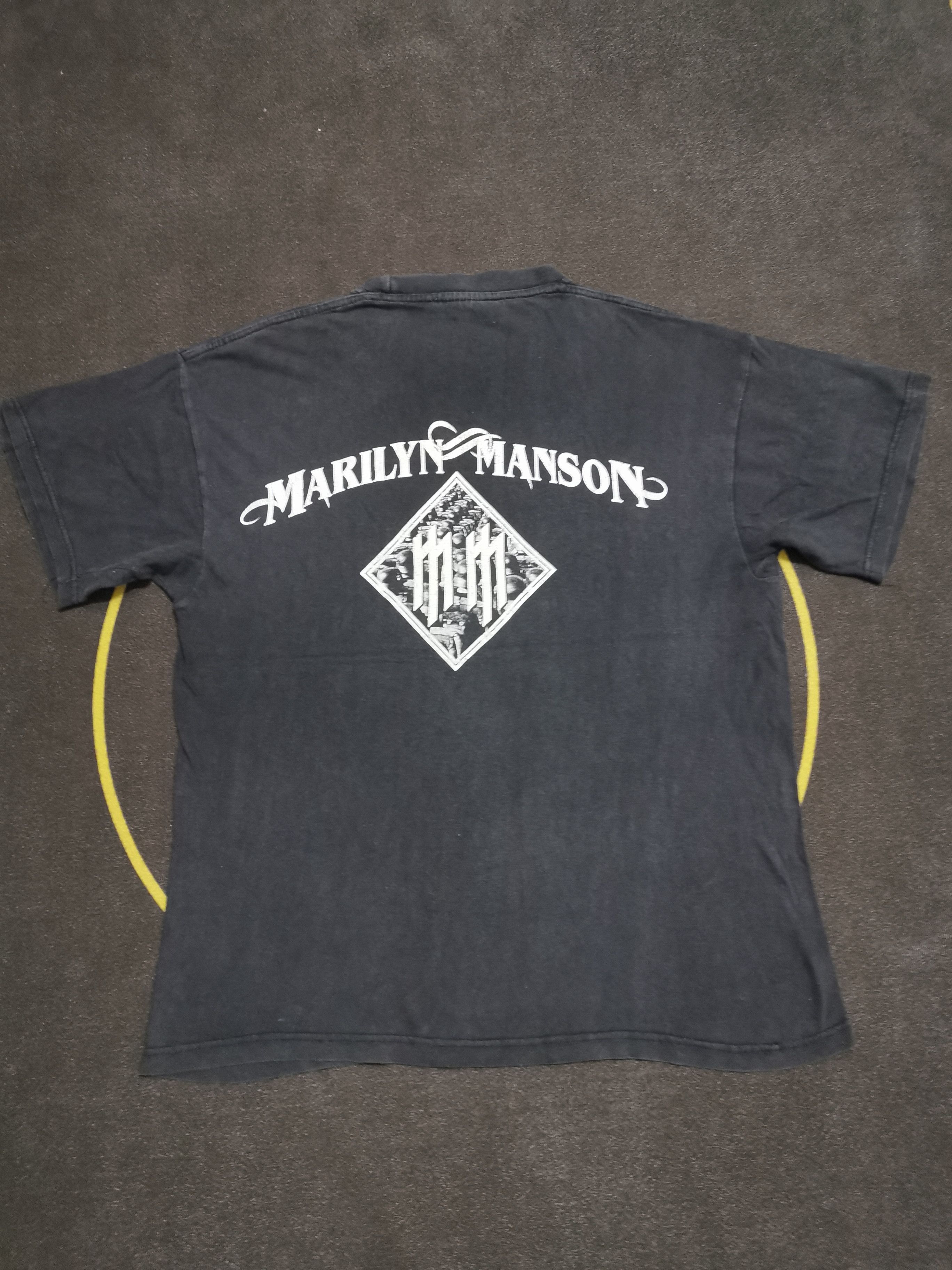Band Tees × Marilyn Manson × Vintage Marilyn Manson Tee Size US M / EU 48-50 / 2 - 2 Thumbnail
