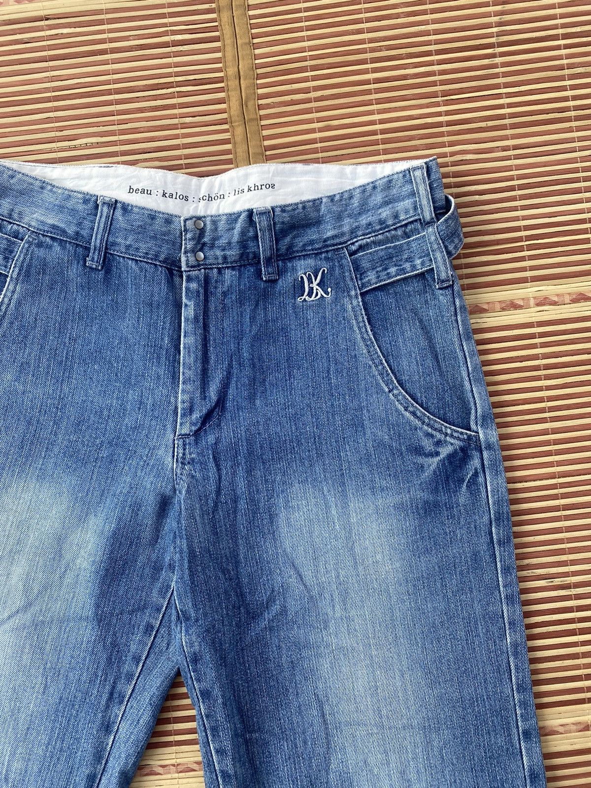 Japanese Brand Beau Kalos Schon Lis Khros Buckle Back Pant Size US 32 / EU 48 - 5 Thumbnail