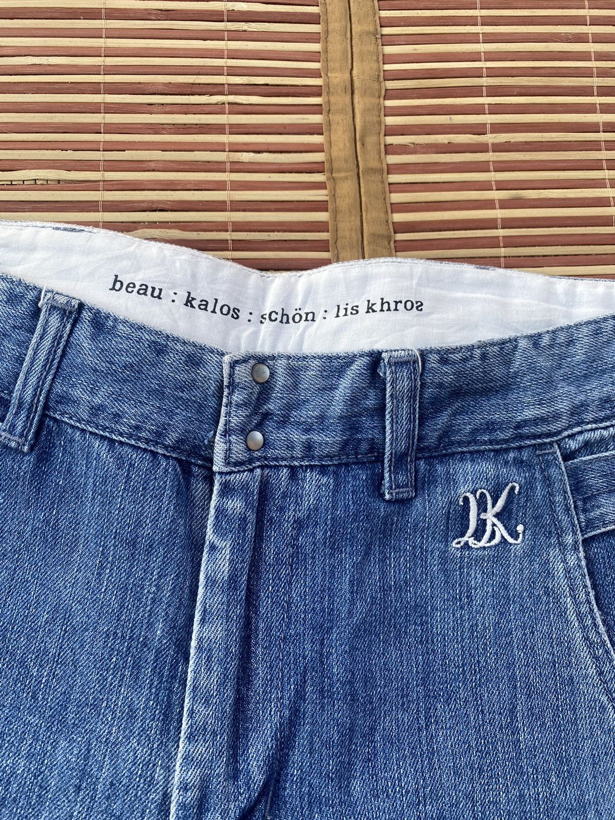 Japanese Brand Beau Kalos Schon Lis Khros Buckle Back Pant Size US 32 / EU 48 - 4 Thumbnail