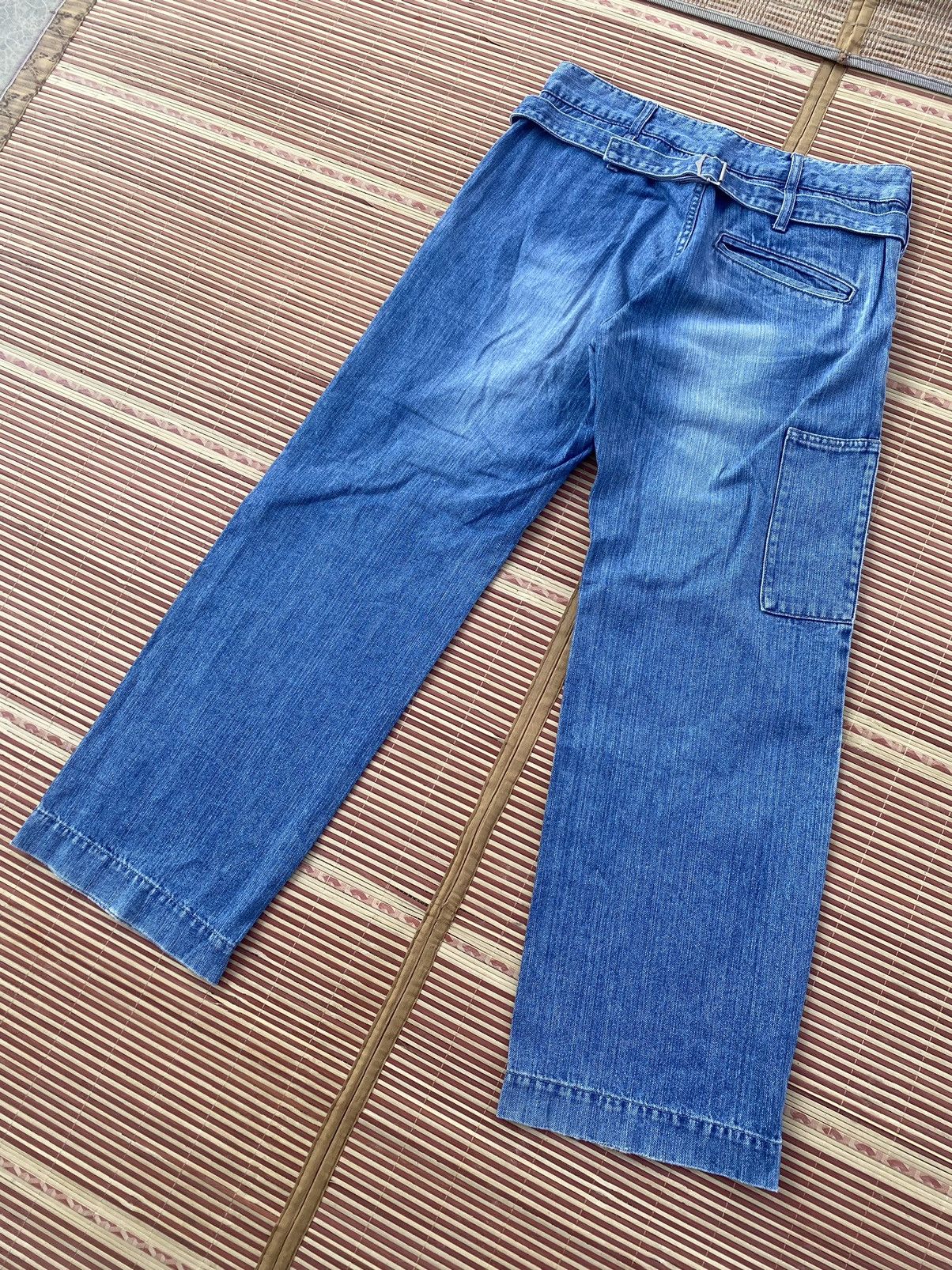 Japanese Brand Beau Kalos Schon Lis Khros Buckle Back Pant Size US 32 / EU 48 - 2 Thumbnail