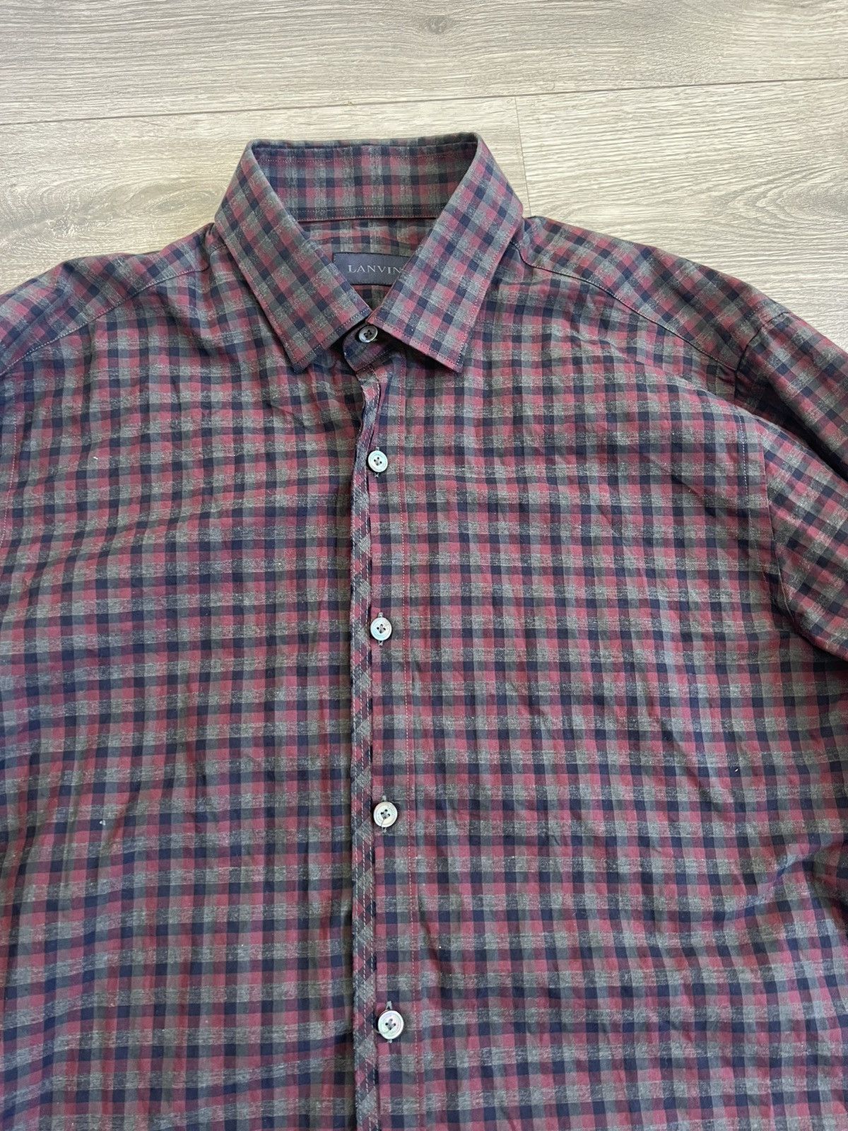 Lanvin Lanvin plaid button down Size US M / EU 48-50 / 2 - 1 Thumbnail