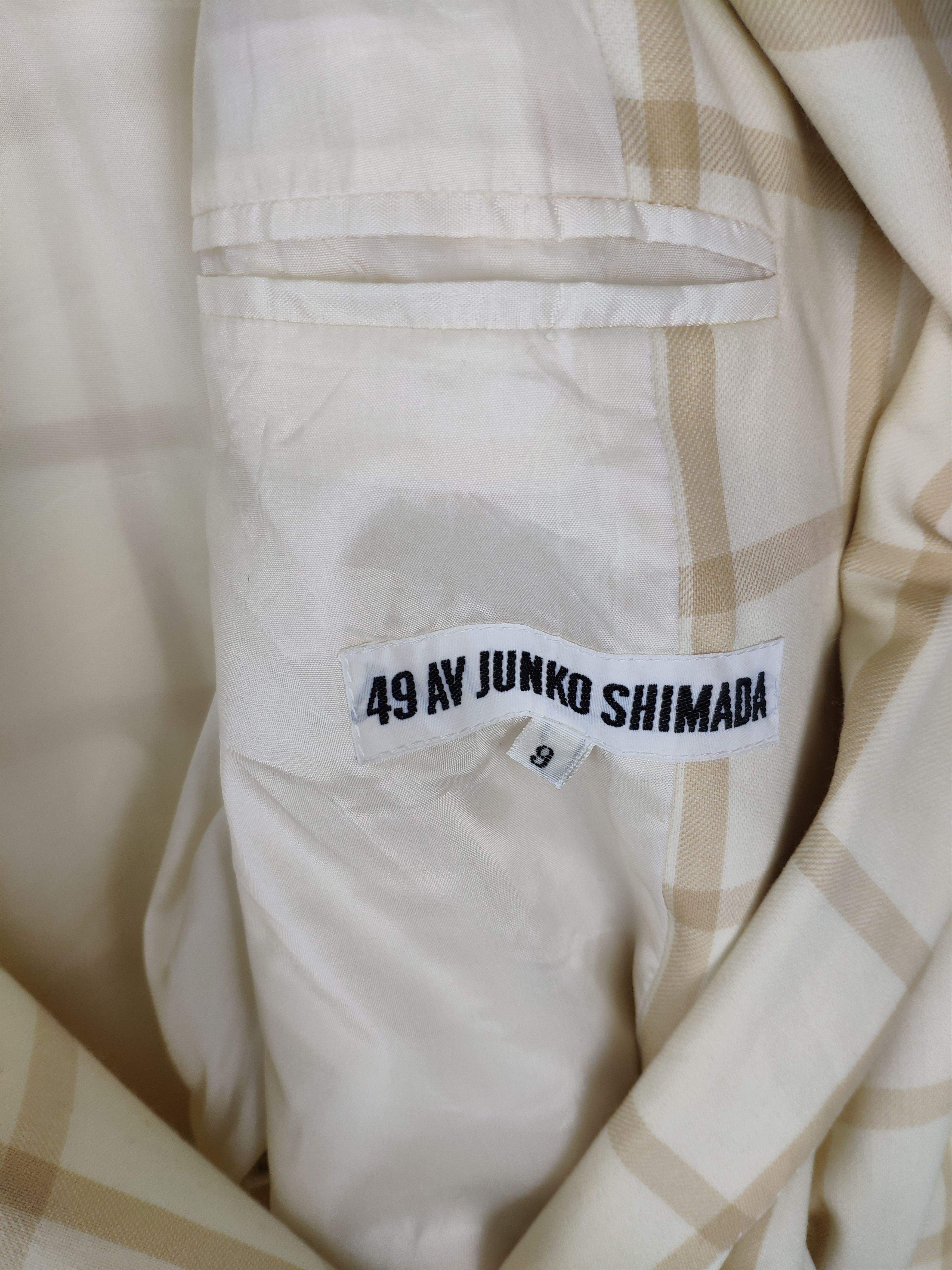 Japanese Brand × Junko Shimada Junko Shimada Wool Blazer Checkered Size US M / EU 48-50 / 2 - 11 Thumbnail